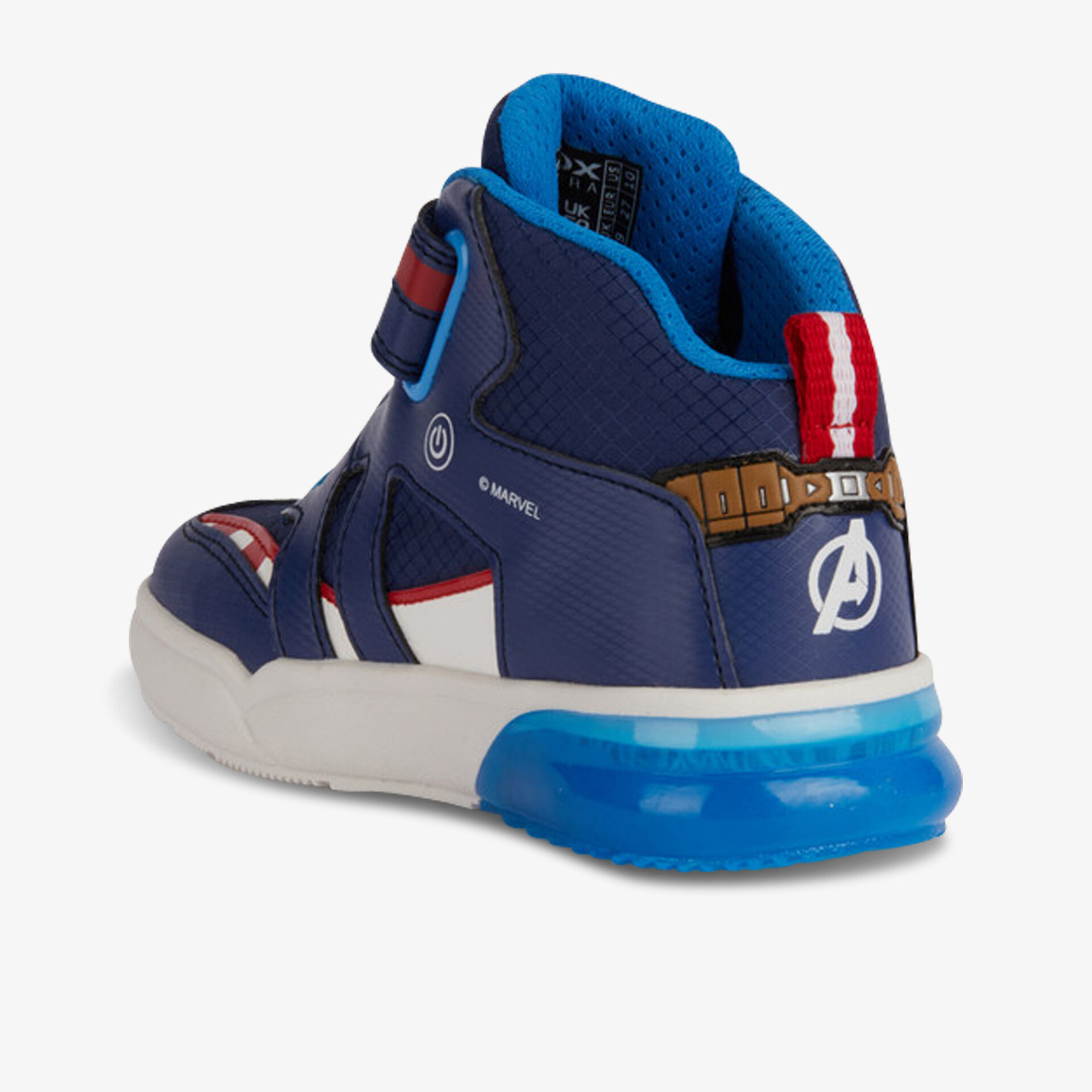 Blaue Sneaker mit sportlichem Design und Komfortsohle, ideal für aktive Freizeitaktivitäten