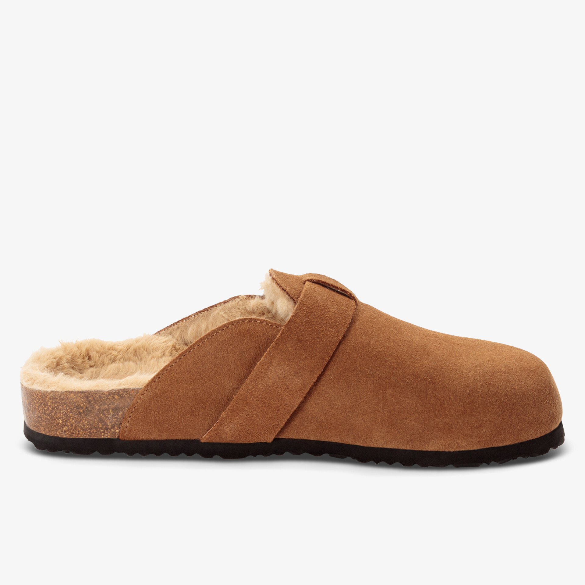 Bequemer und weicher Hausschuh mit warmem Innenfutter und rutschfester Sohle für komfortablen Halt