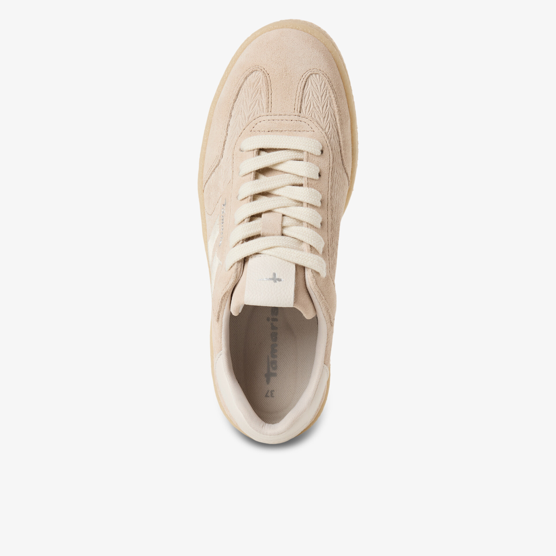 Bequemer Sneaker in neutralem Farbton mit leichter, atmungsaktiver Oberfläche und klassischer Schnürung