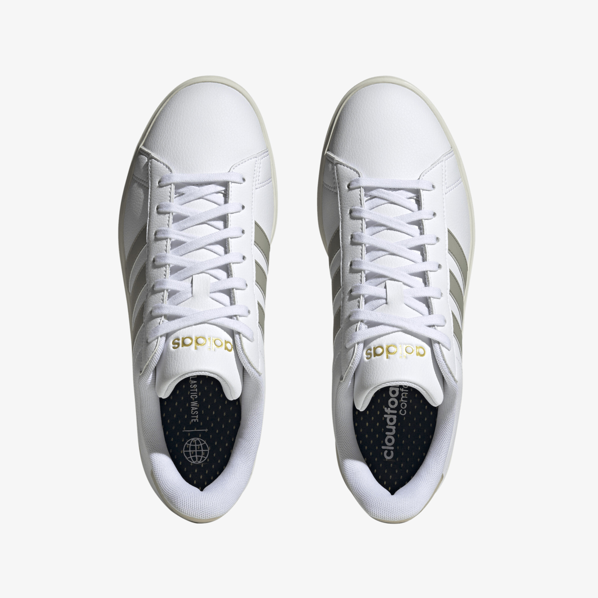 Moderne weiße Sneakers mit hochwertigen Materialien und ikonischem Design für vielseitigen Style und Komfort.