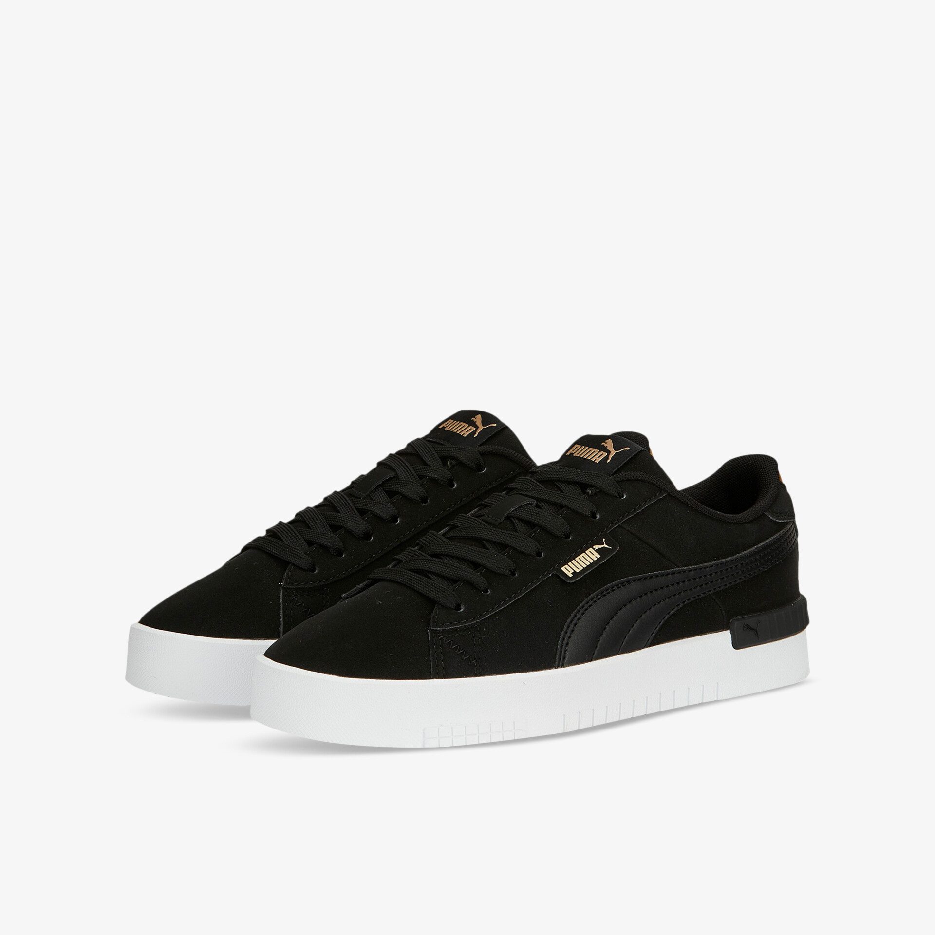 Schwarze Sneaker mit weißer Sohle, sportliches Design, komfortable Passform, ideal für Alltagsoutfits