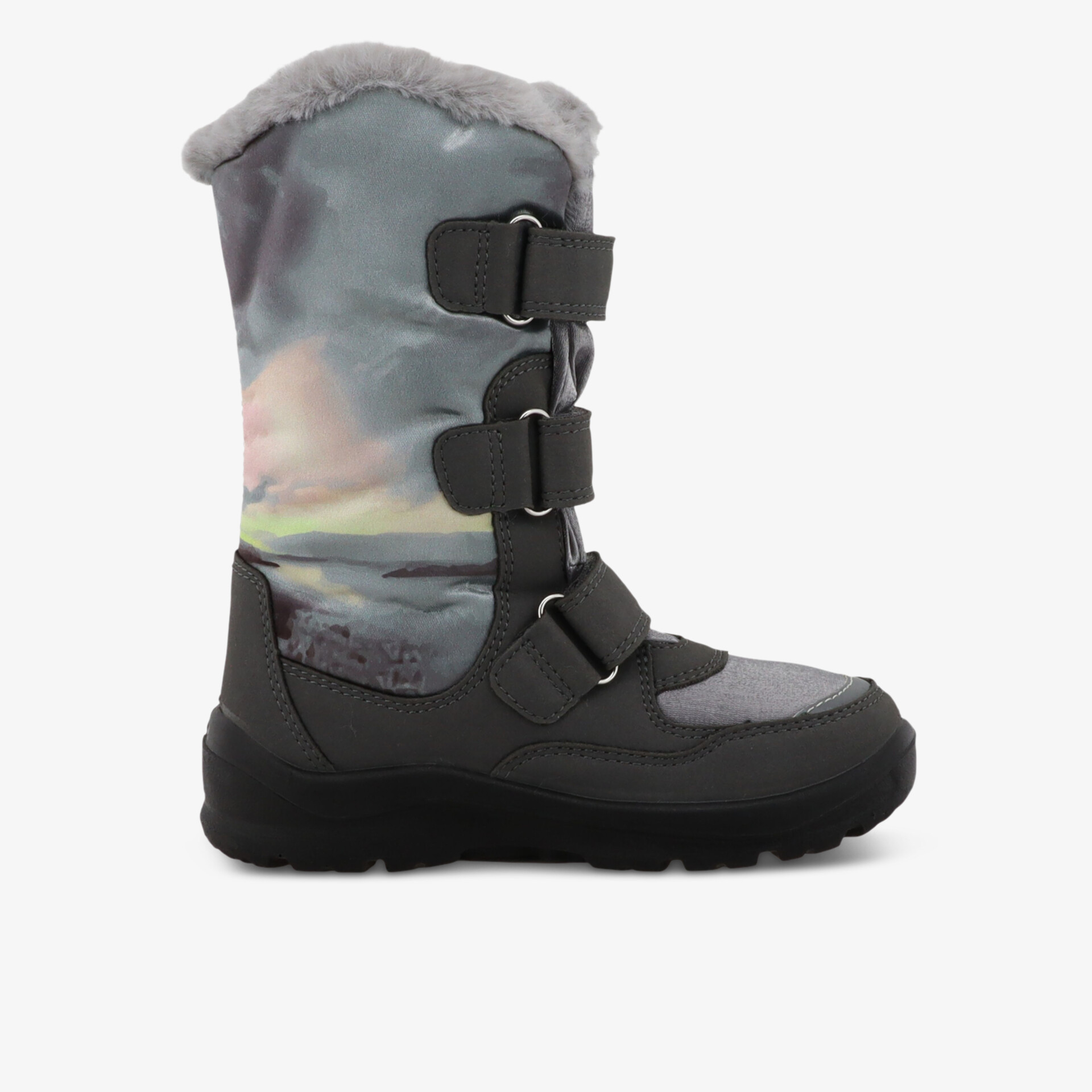 Warmer Winterstiefel mit robusten Schnallen und rutschfester Sohle für optimalen Komfort und Schutz