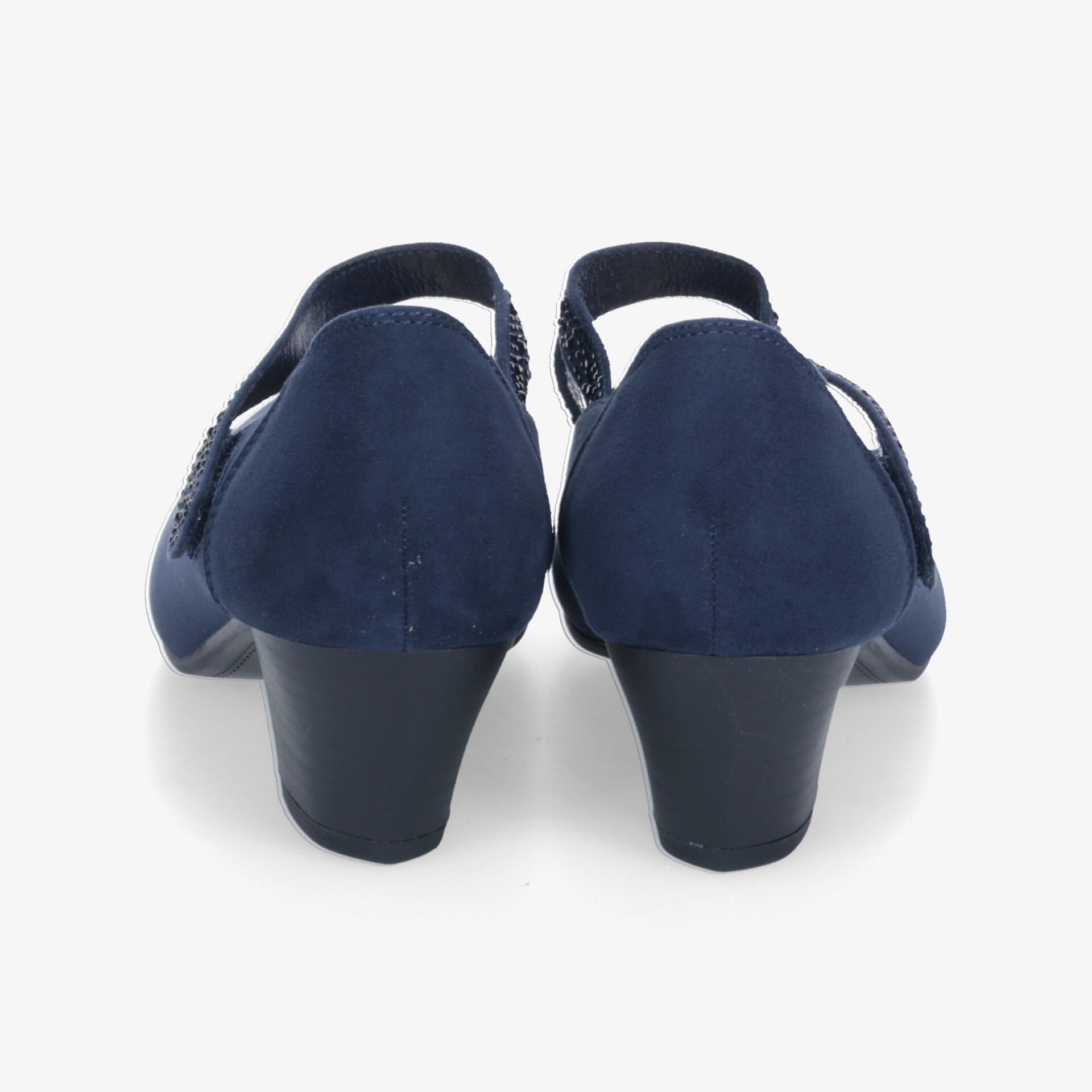 Elegante blaue Schuhe mit Riemchen und hohem Absatz, perfekt für besondere Anlässe