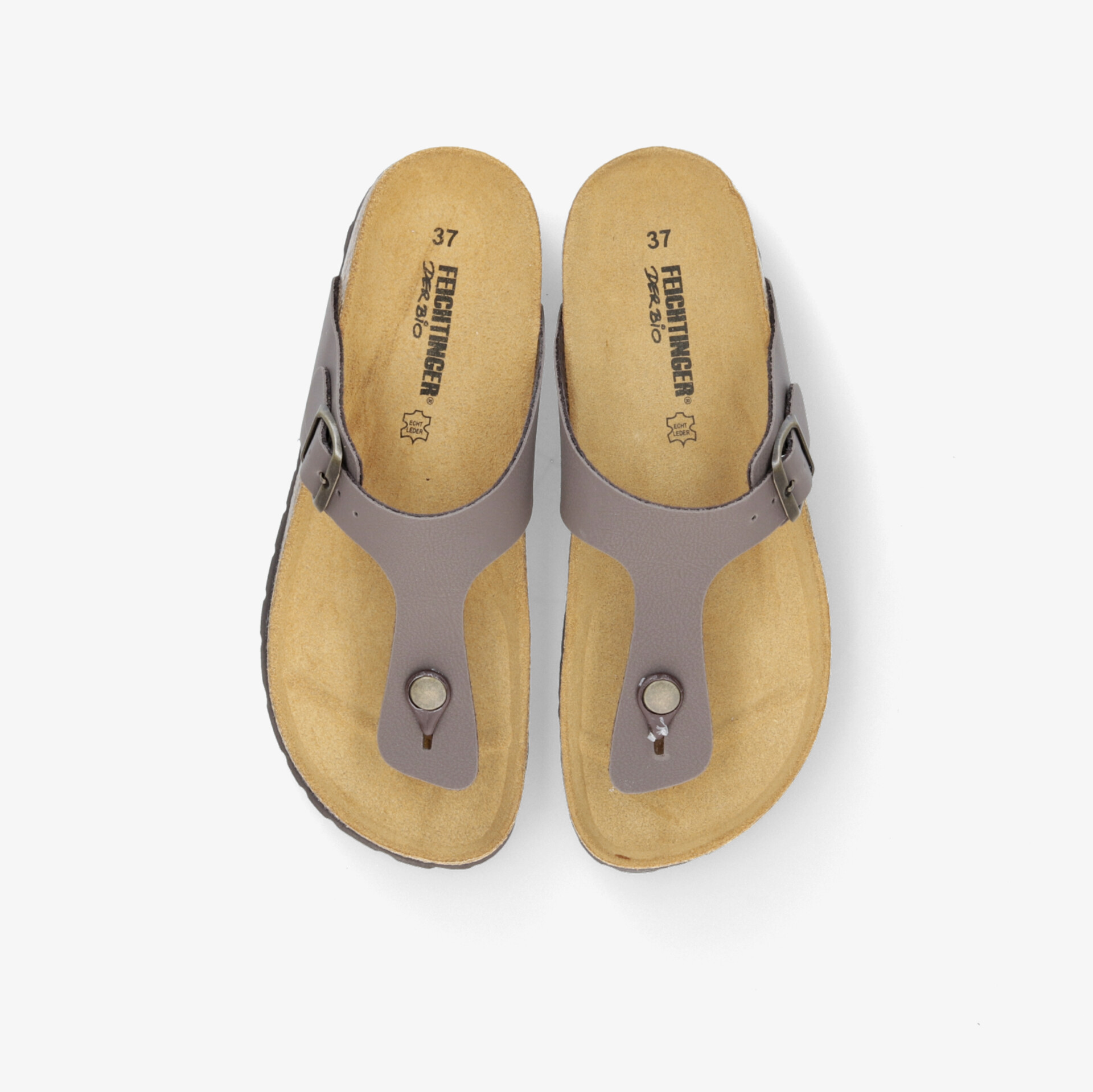 Komfortable Flip-Flops mit ergonomischem Fußbett und verstellbarem Riemen für optimalen Tragekomfort.