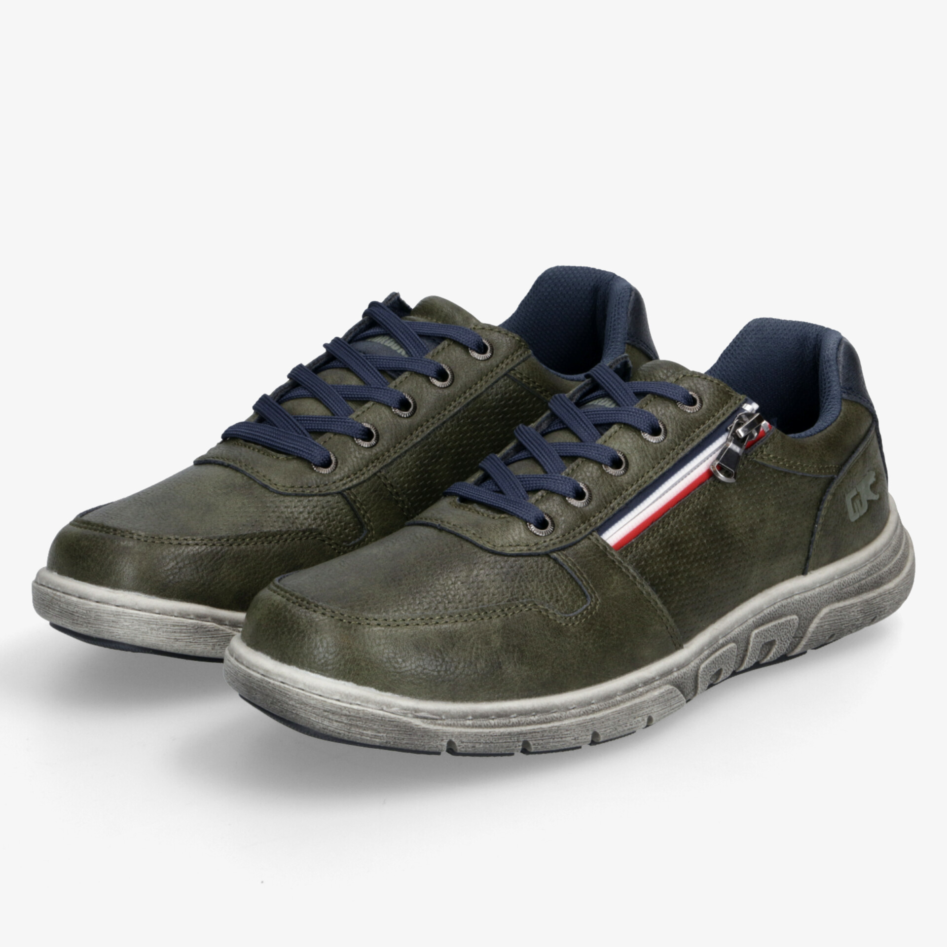 Stylische Freizeitschuhe im Paar mit praktischem Reißverschluss und rutschfester Sohle