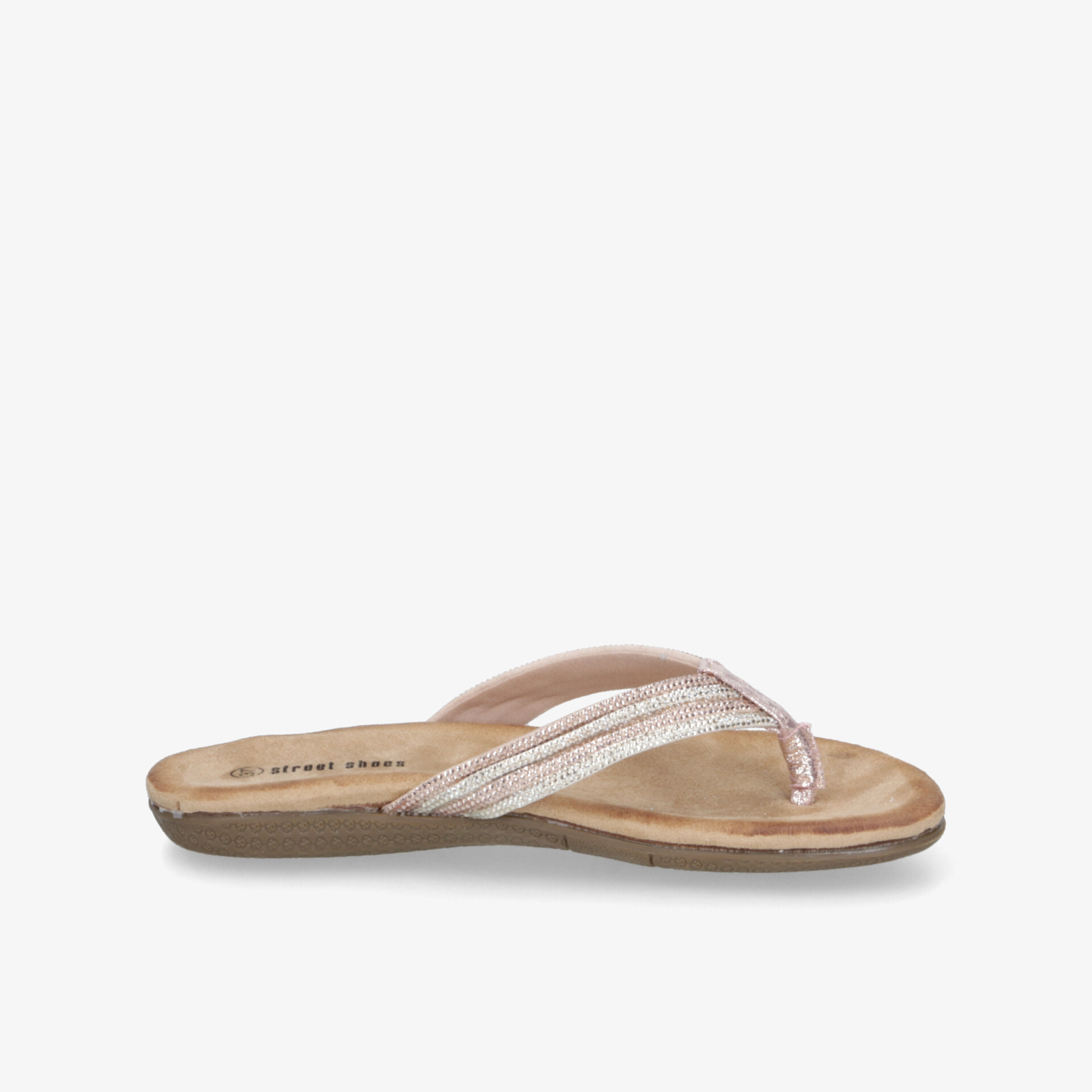 Bequeme leichte Sandale mit flexiblem Riemen und weichem Fußbett für sommerlichen Komfort
