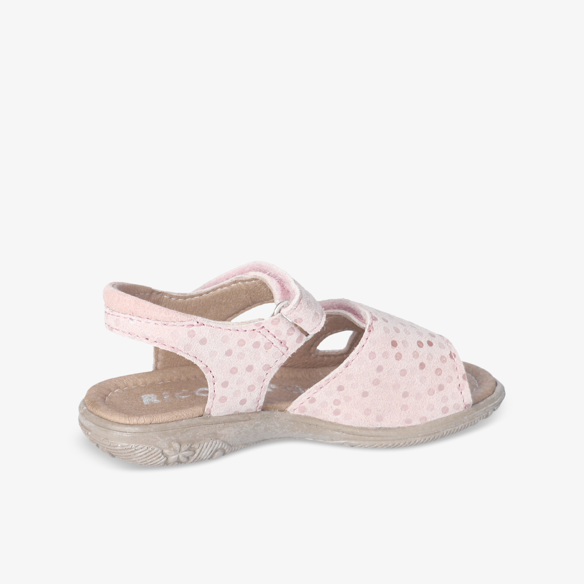 Leichte rosa Kindersandale mit verstellbarem Klettverschluss und atmungsaktivem, offenem Design für optimalen Komfort