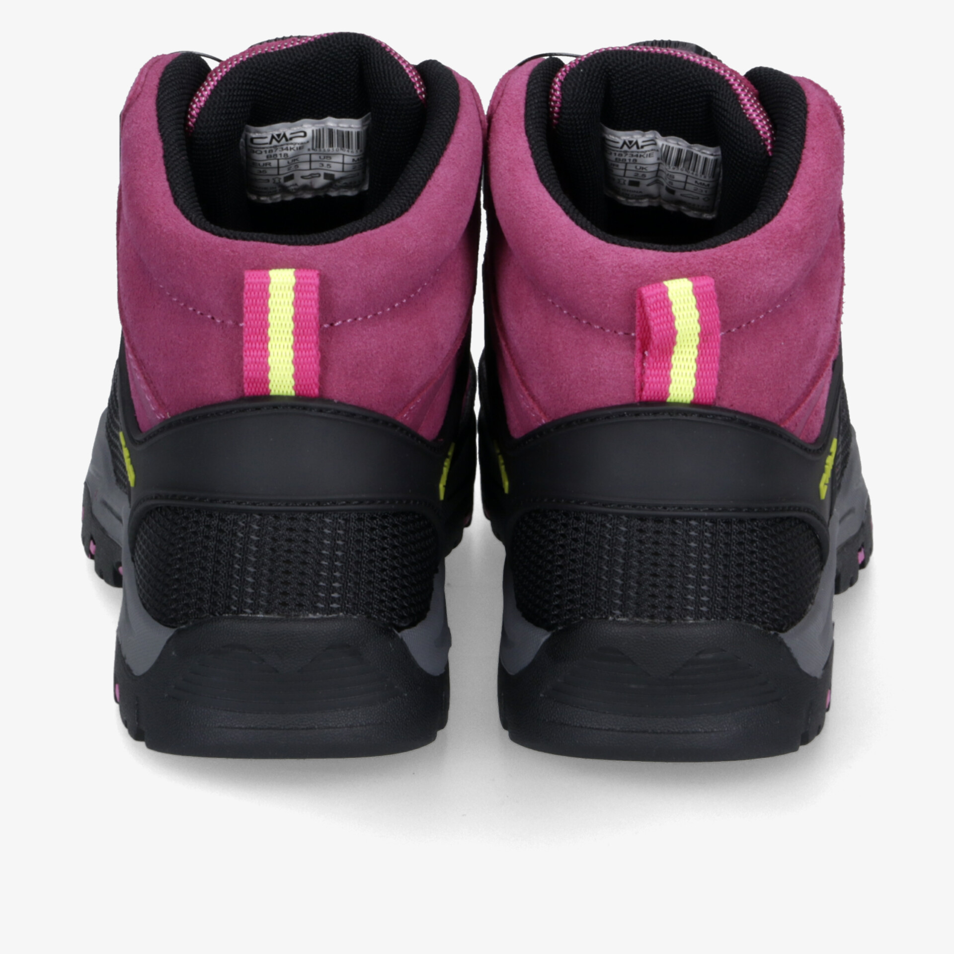 Robuste Schuhe mit hoher Passform, gepolstertem Kragen und auffälligem farbigem Akzent für Komfort und Stil