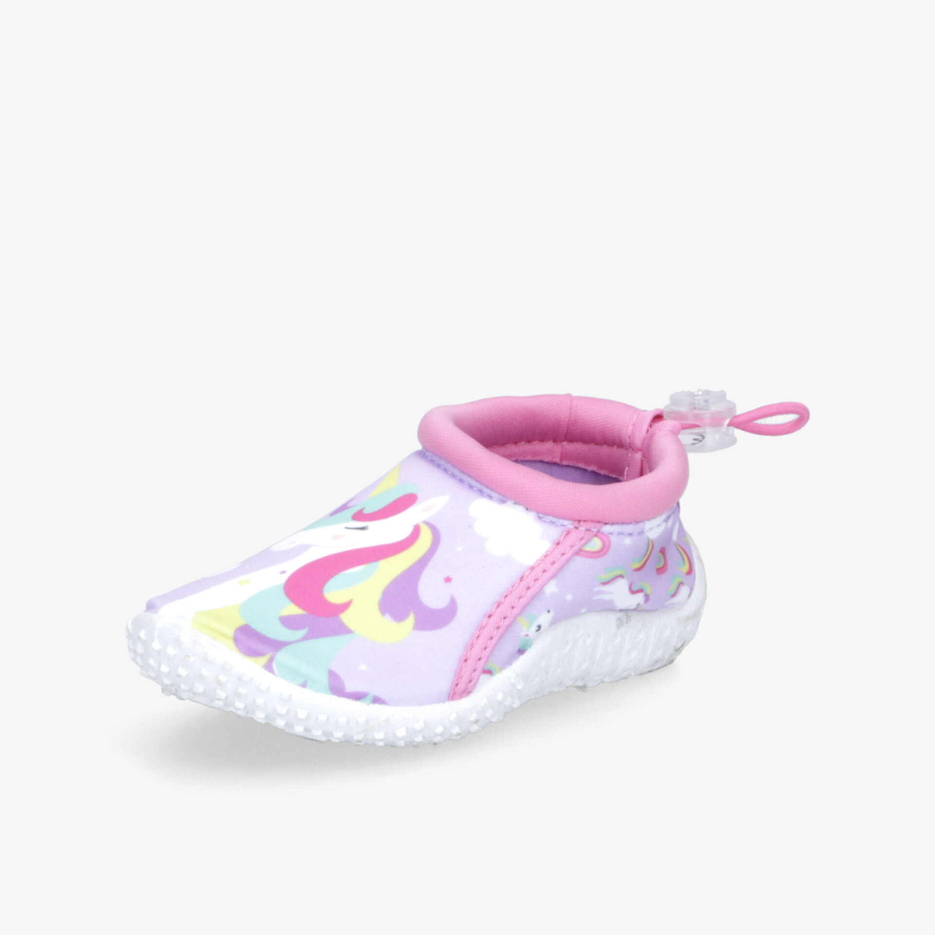 leichter wasserdichter Schuh mit weichem Innenfutter und rutschfester Sohle, bunter Einhorn-Print