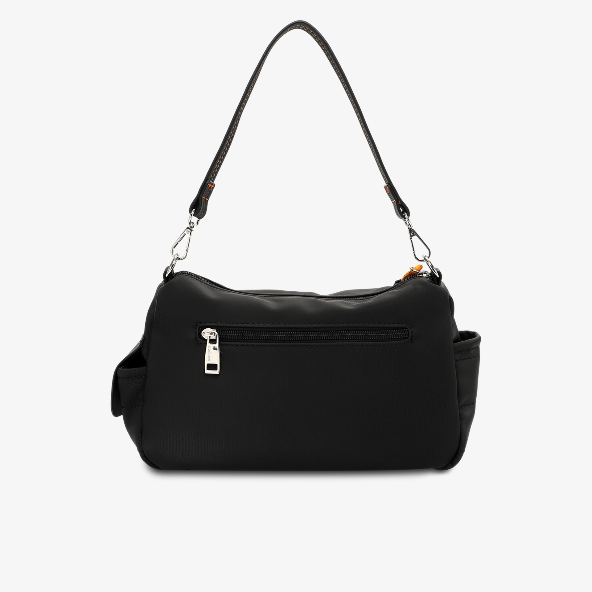Elegante schwarze Handtasche mit praktischem Reißverschluss und vielseitigem Design.