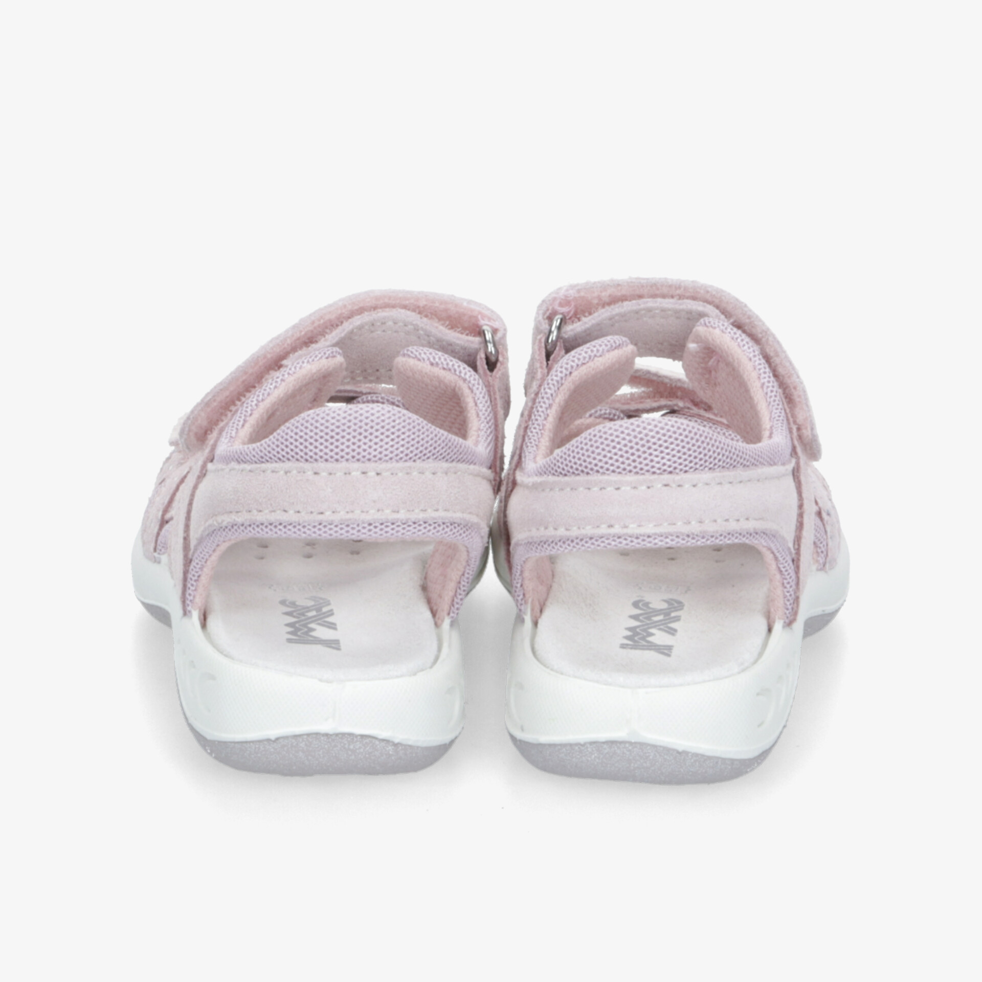 Bequeme, leichte Sandalen mit verstellbaren Klettverschlüssen und rutschfester Sohle, Rückansicht