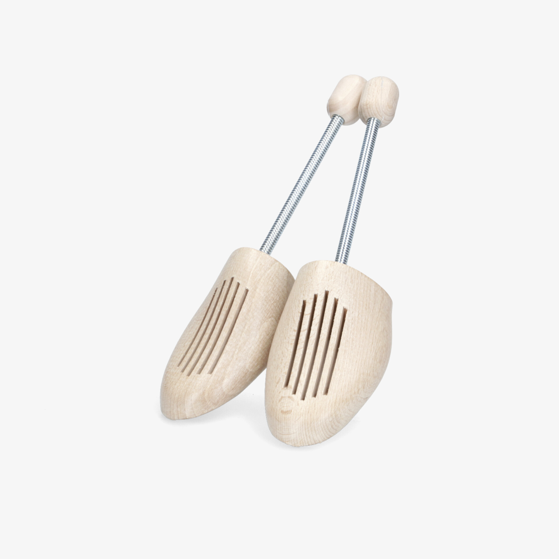 Paare von hochwertigen, langlebigen Holz-Schuhspannern mit verstellbarem Metallbügel zur Formstabilität