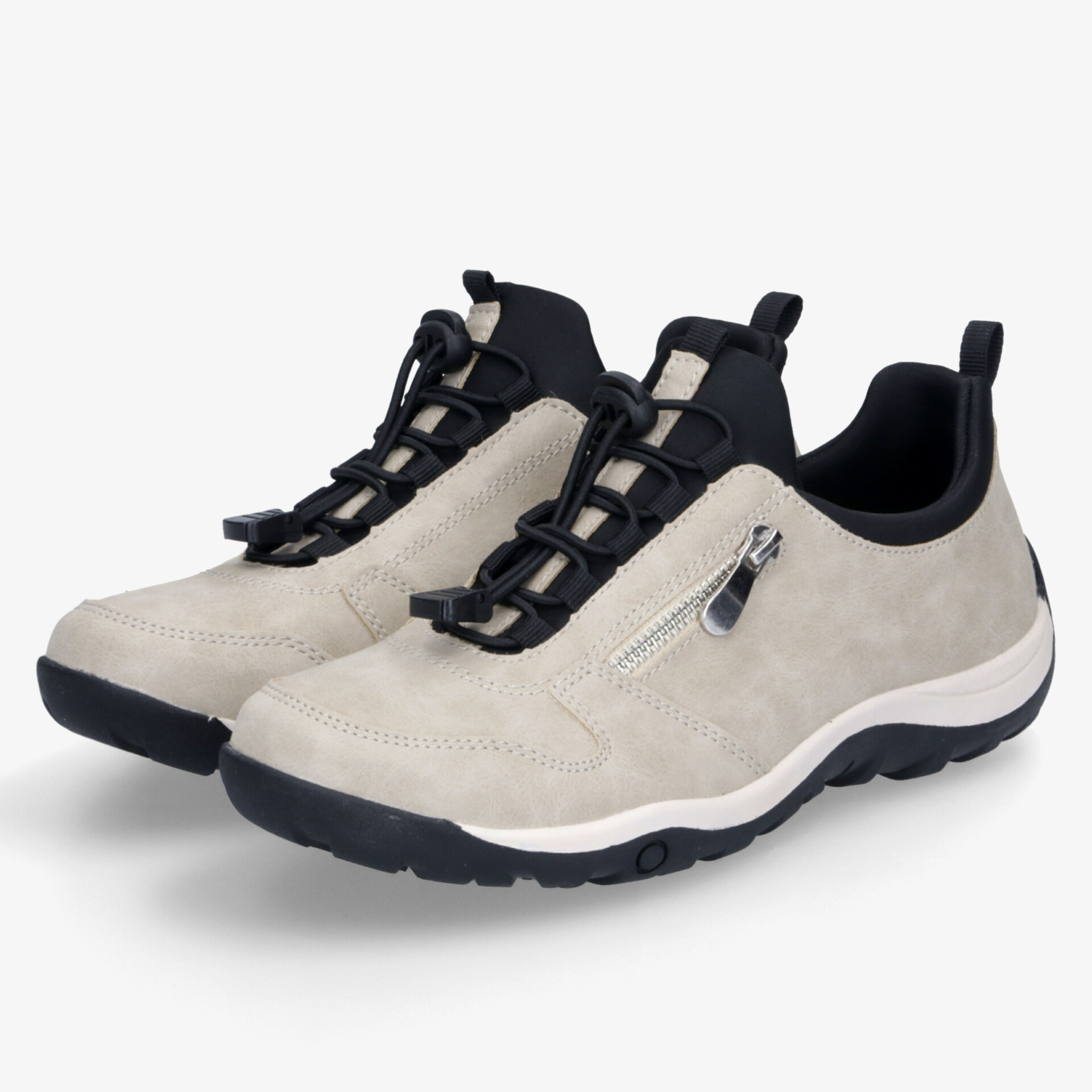 Leichtgewichtige, bequeme Schuhe mit Reißverschluss und rutschfester Sohle für optimalen Halt im Alltag