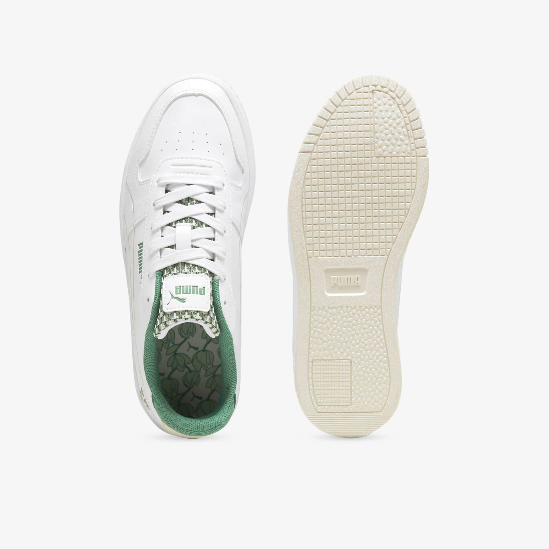 Weißer Sneaker mit robuster Schnürung und rutschfester Laufsohle, bequeme Passform und atmungsaktives Material