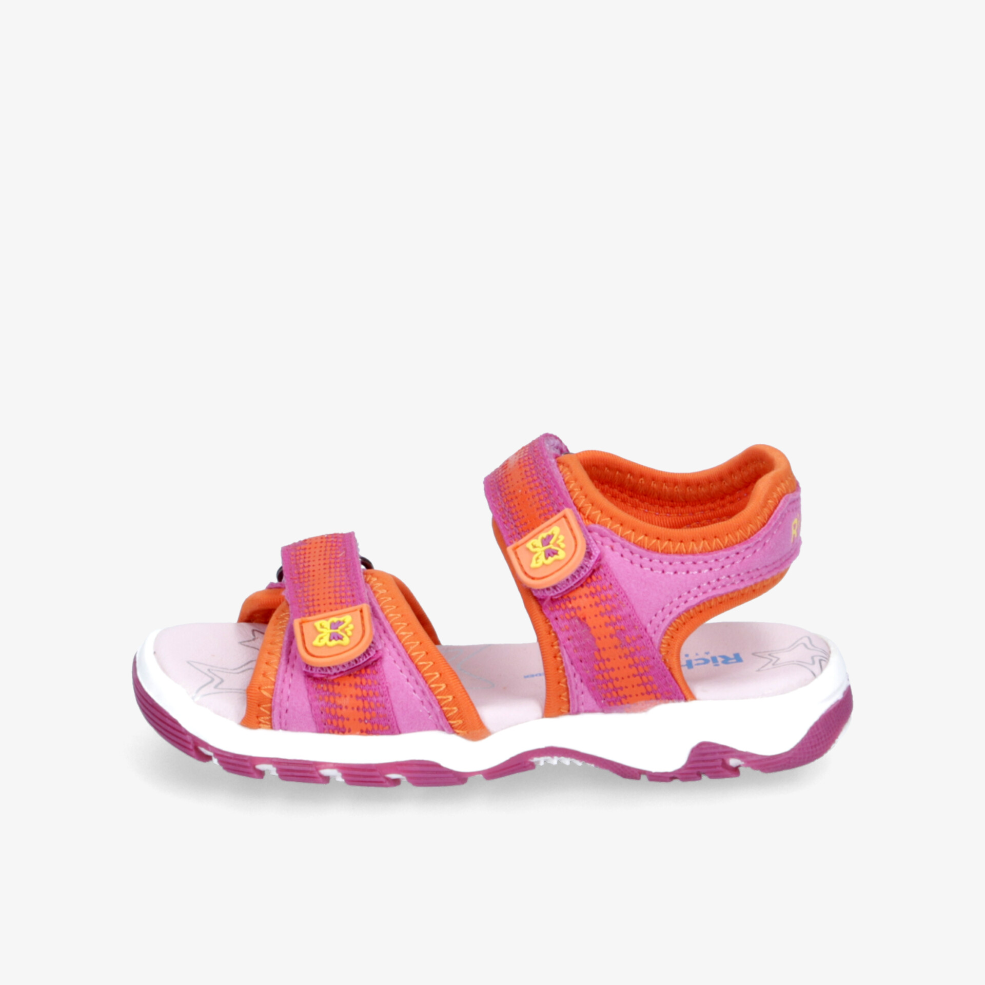 Leichte und flexible Sandale mit atmungsaktivem Material und verstellbaren Klettverschlüssen für hohen Tragekomfort