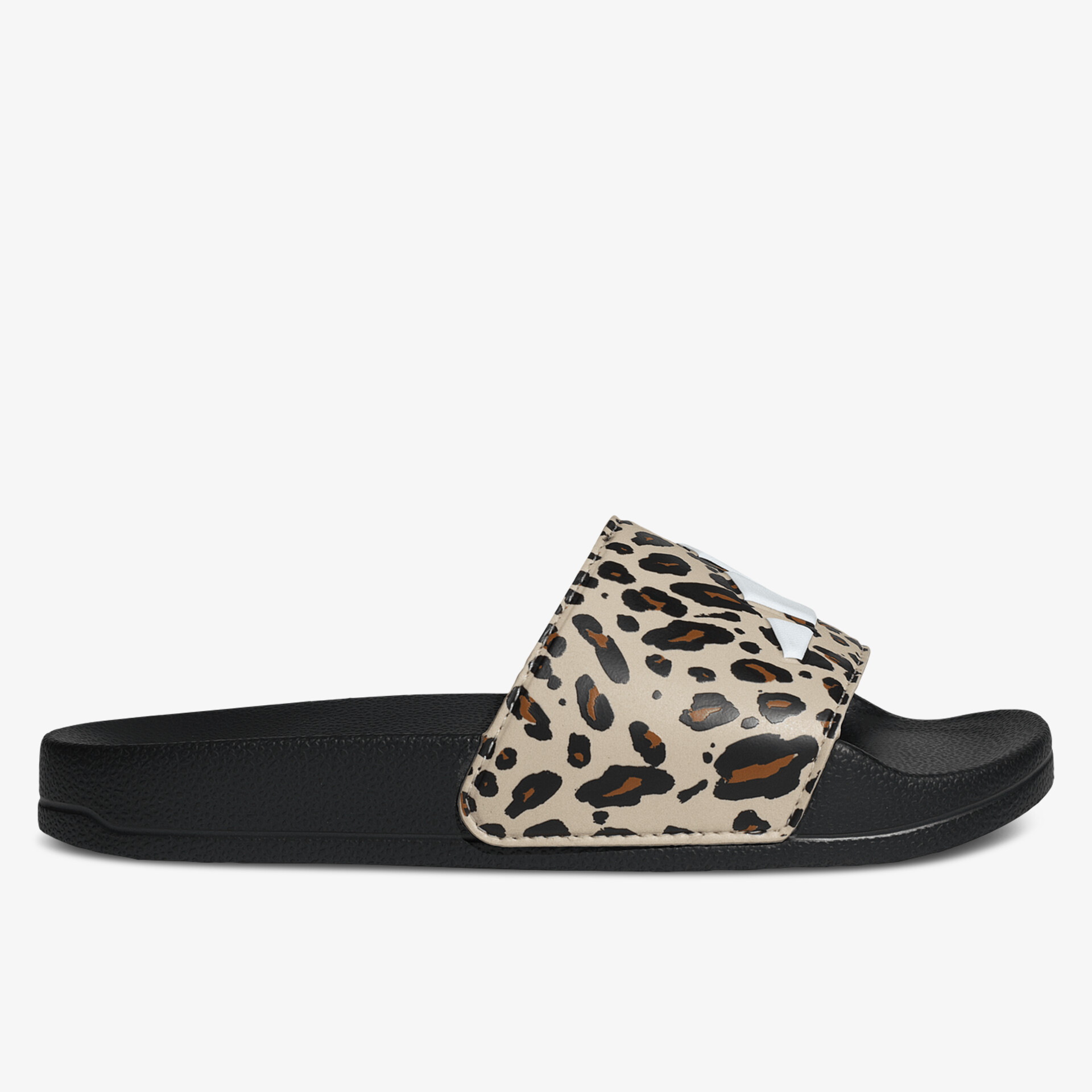 Bequeme Badeschuhe mit rutschfester Sohle und modischem Animalprint-Riemen, ideal für Freizeit und Pool