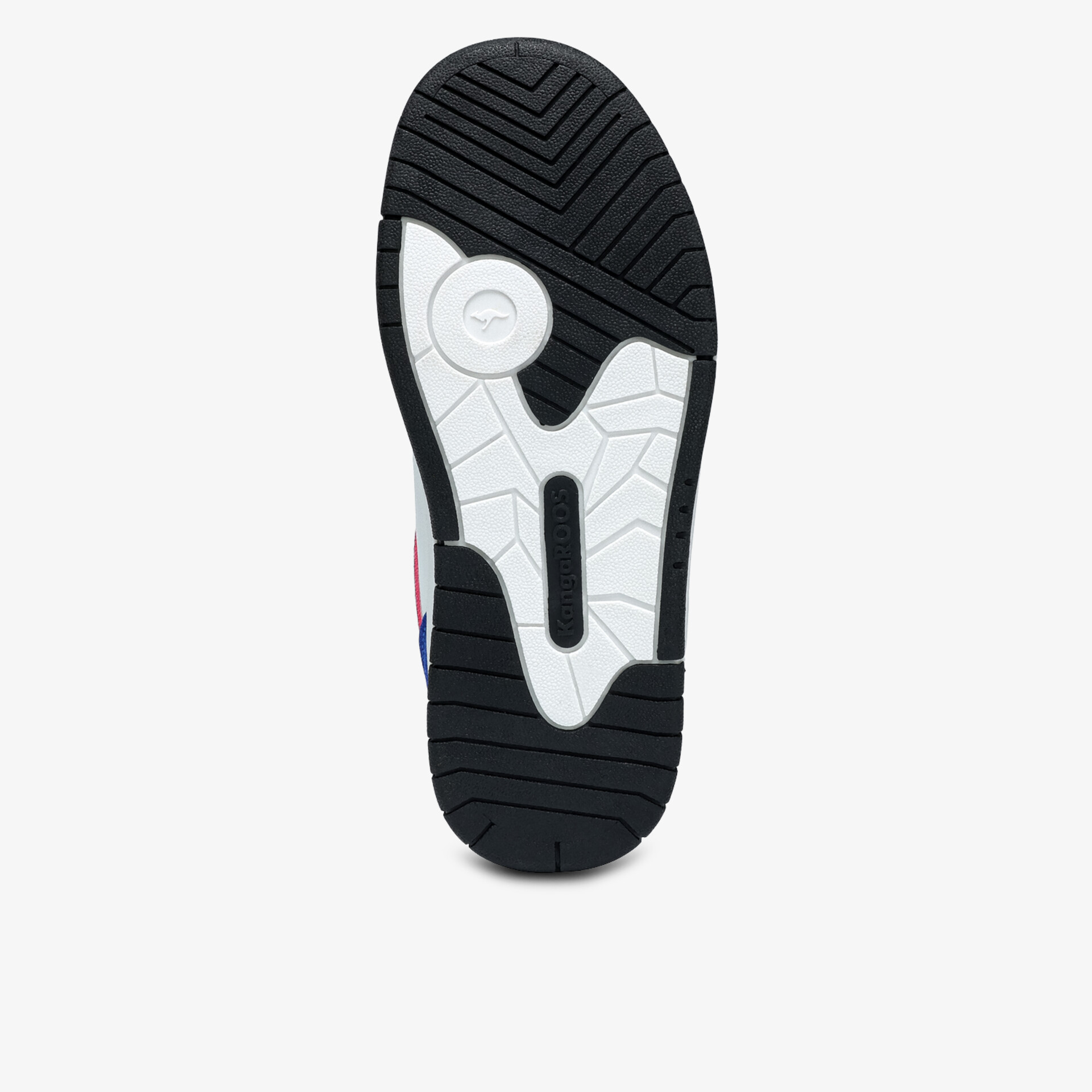 Robuste und rutschfeste Schuhsohle mit klarem Profil für sicheren Halt und hohen Tragekomfort