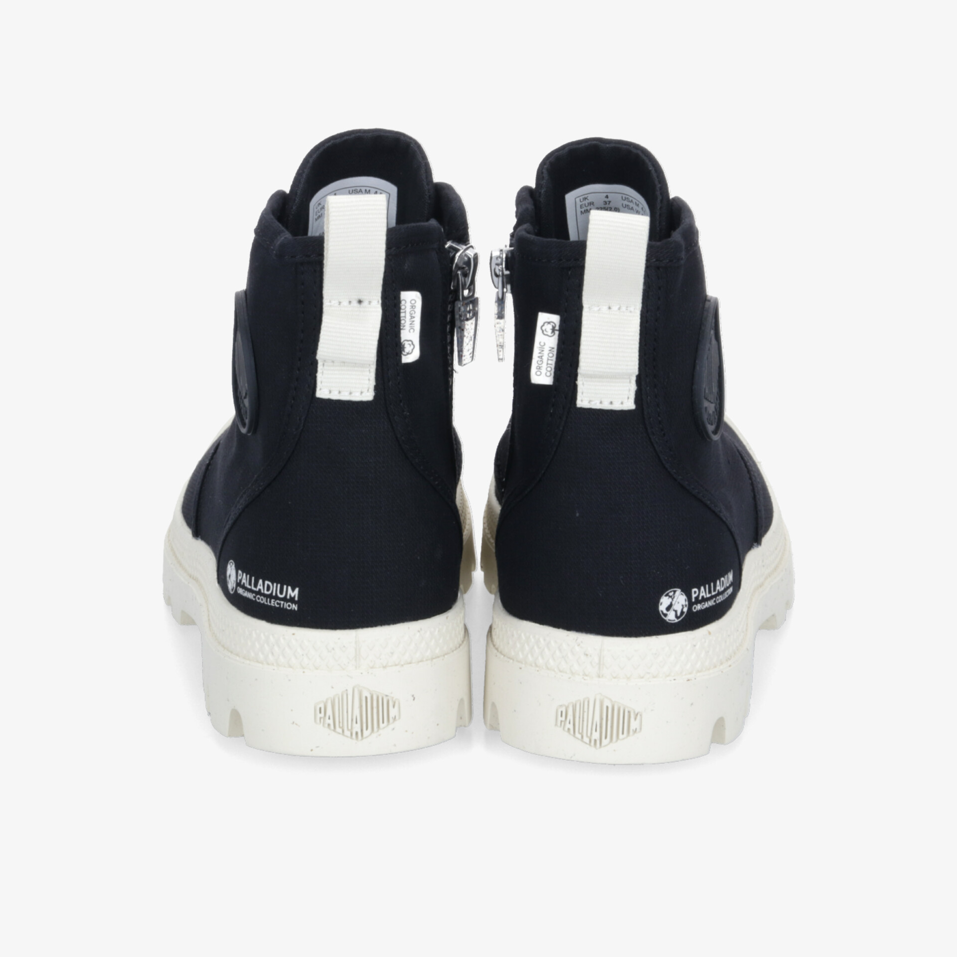 Schwarze Sneaker mit praktischem Reißverschluss hinten und rutschfester Sohle für sicheren Halt und hohen Tragekomfort