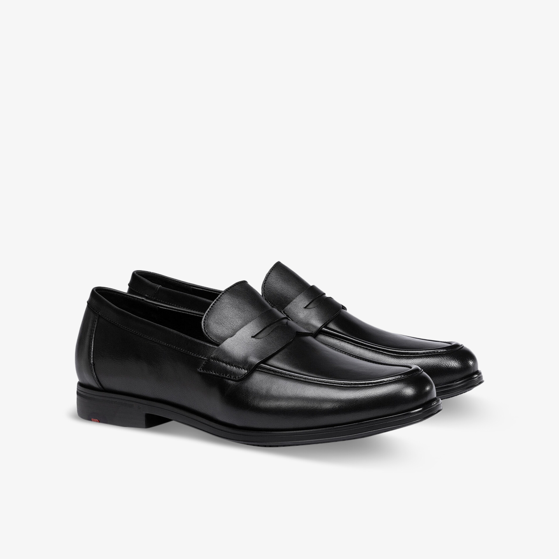 Elegante schwarze Loafer aus hochwertigem Leder mit klassischem Design und komfortabler Passform