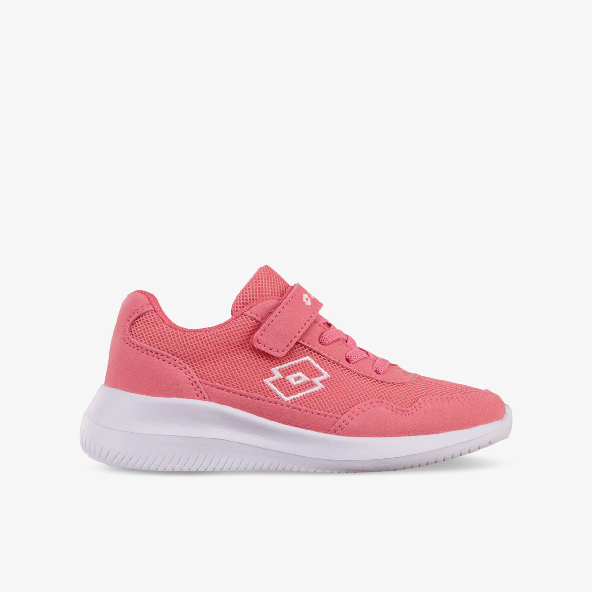 Leichter rosa Sportschuh für Kinder mit flexiblem Design, bequemem Klettverschluss und atmungsaktivem Material