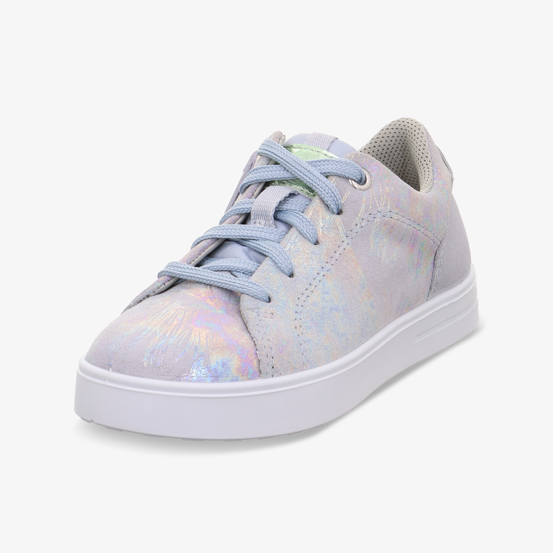 Moderner Sneaker mit holografischem Design und bequemer leicht profilierter Sohle