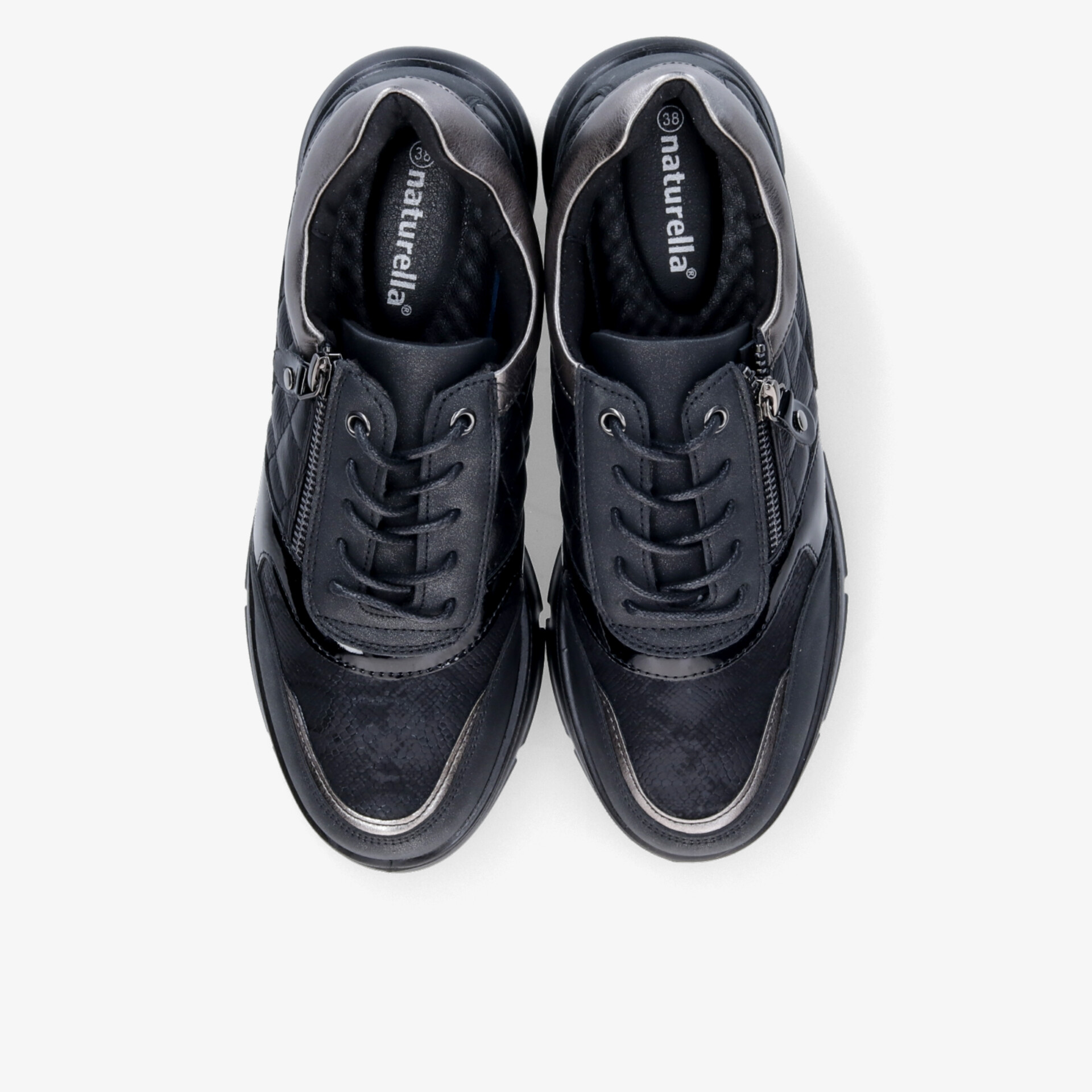 Robuste, komfortable und atmungsaktive Sneakers mit Schnürung und gepolstertem Innenbereich in stylischem Design