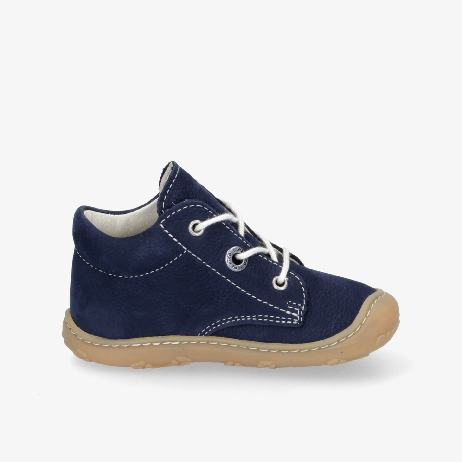 Bequemer, flexibler Schuh mit samtiger Oberfläche und rutschfester Sohle, ideal für aktiven Alltag.