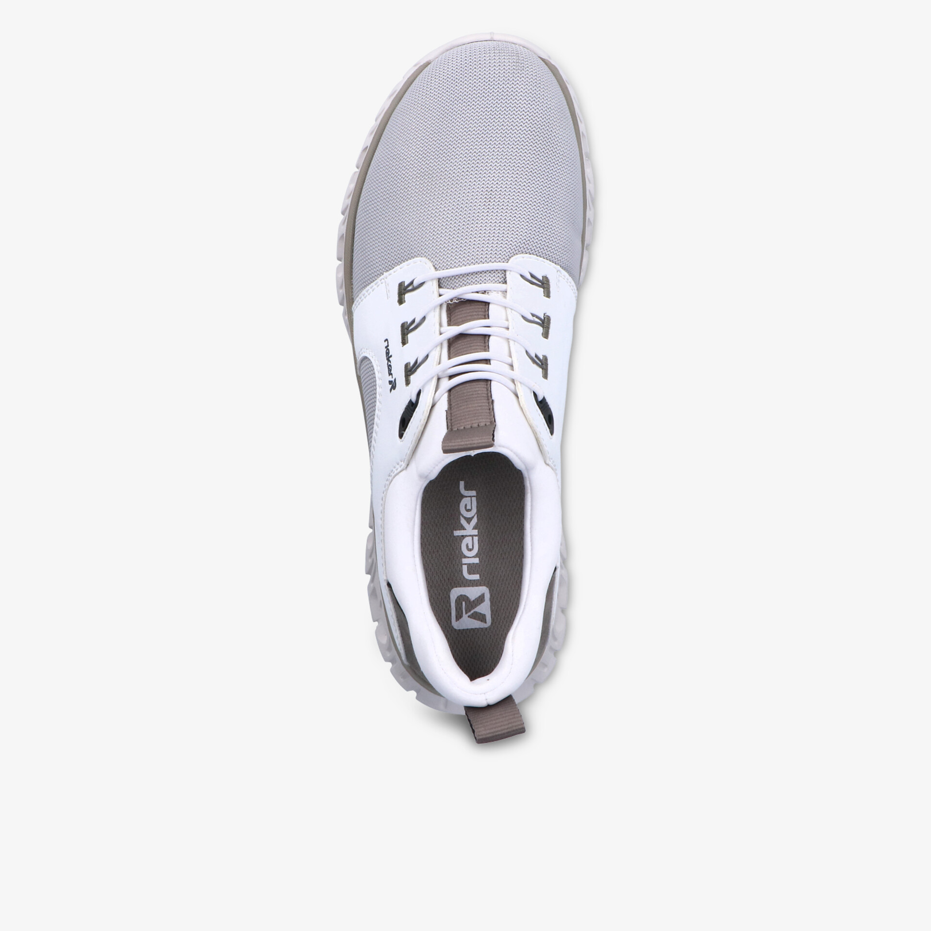 Leichter sportlicher Schuh mit atmungsaktivem Material und bequemem Tragekomfort, Draufsicht von oben