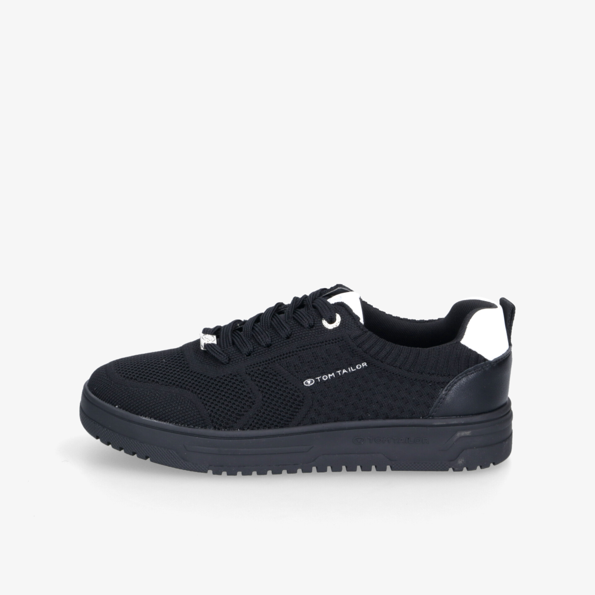 Moderner, schwarzer Sportschuh mit leichter, rutschfester Sohle und flexiblem Design für hohen Tragekomfort