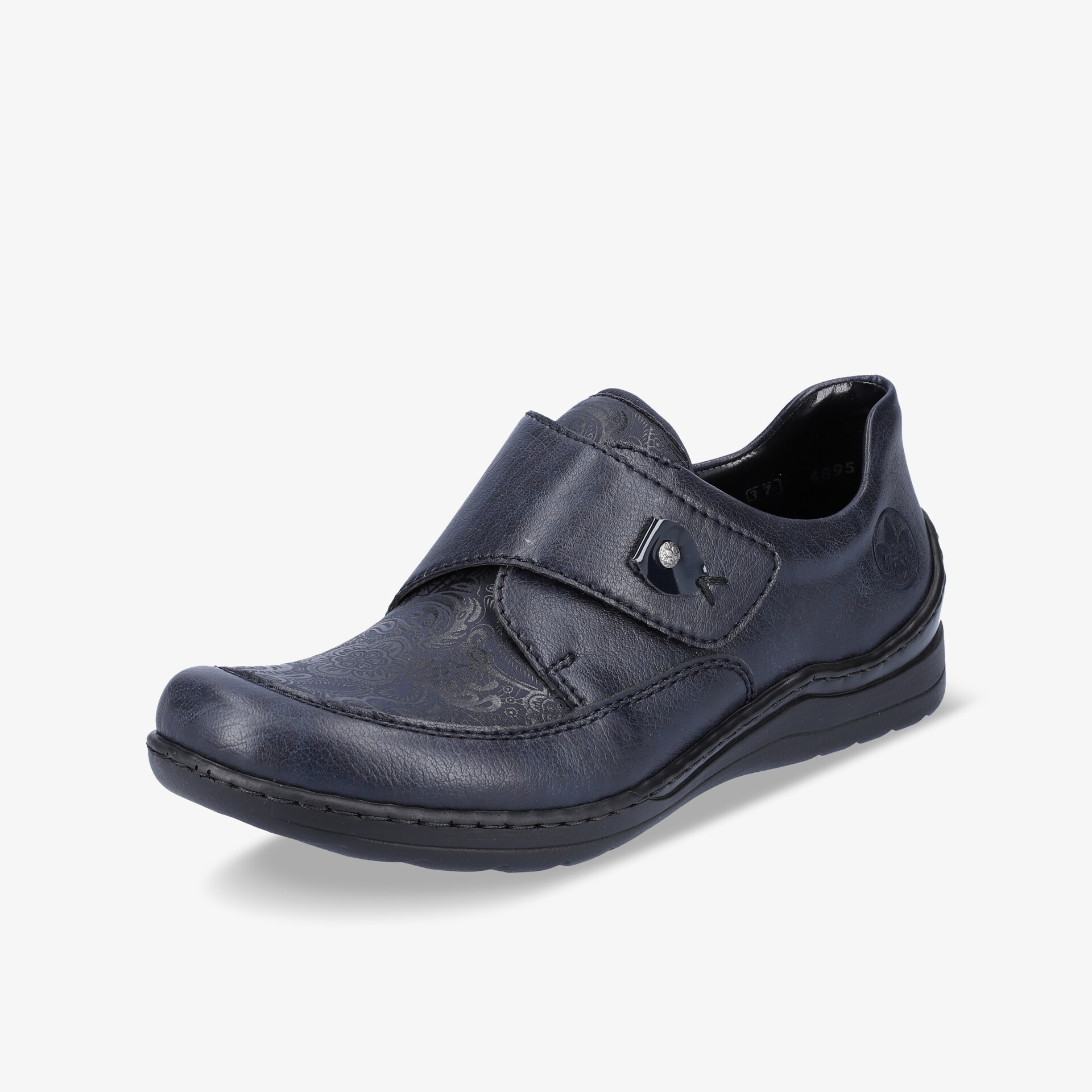 Schlupfschuh in Schwarz mit rutschfester Sohle und flexiblem, weichem Material für hohen Tragekomfort