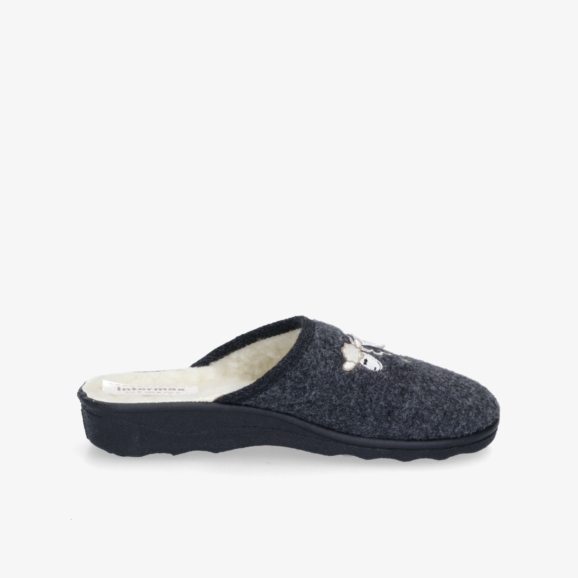 Bequemer Filzpantoffel mit rutschfester Sohle und wärmendem Futter für gemütliche Stunden zu Hause.