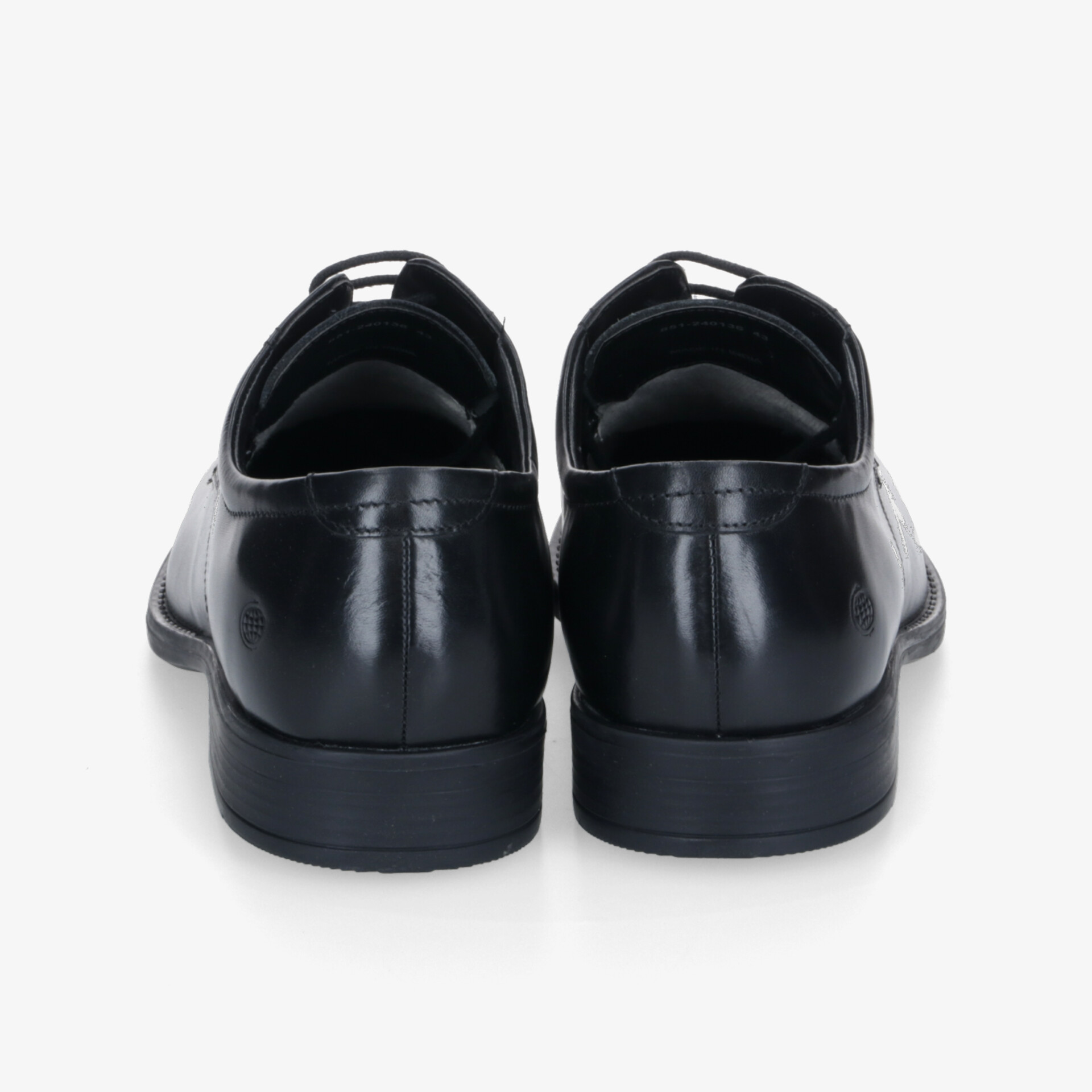 Schwarze formelle Schuhe aus hochwertigem Leder in klassischer, eleganter Form mit robuster, bequemer Sohle