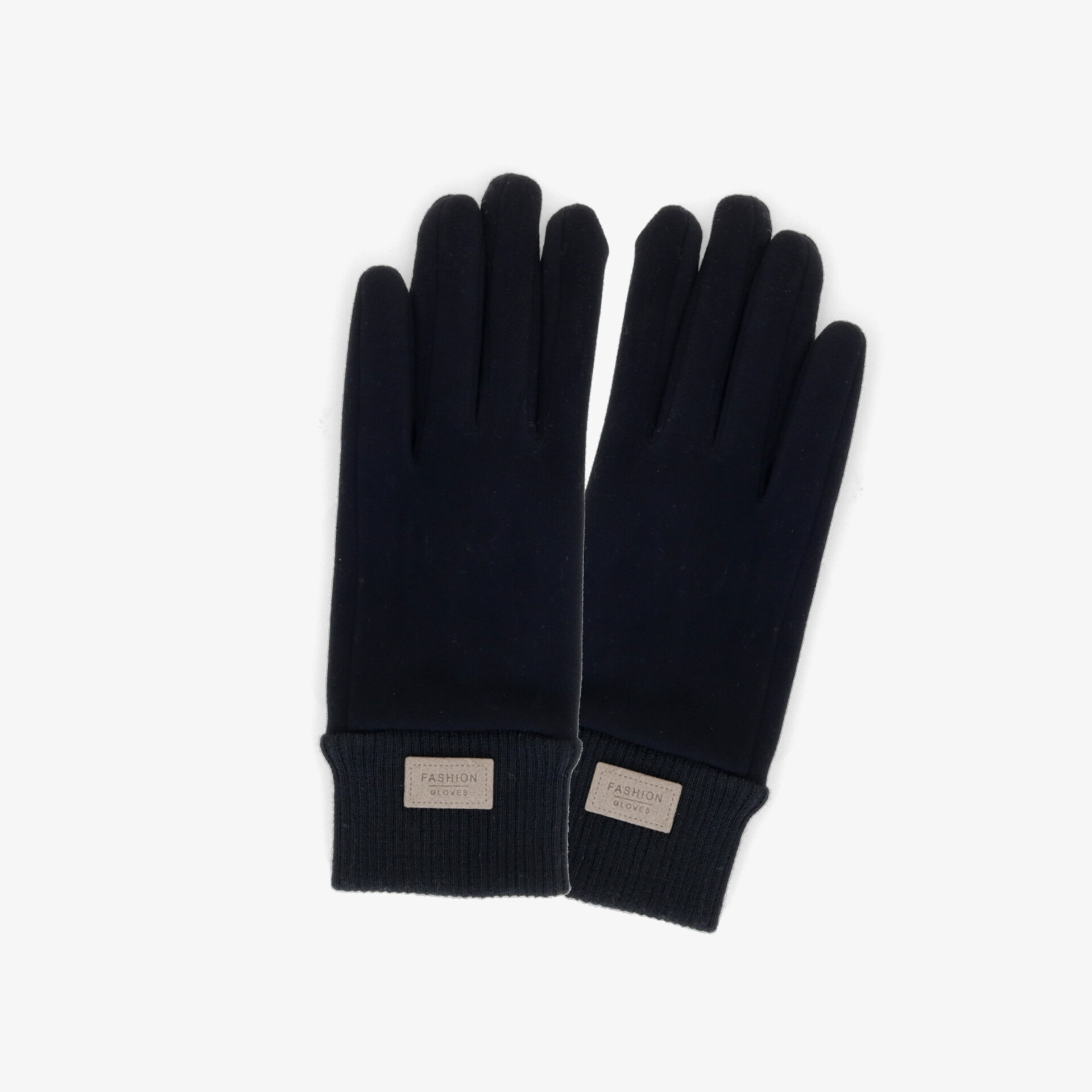Schwarze Handschuhe mit elegantem Design und weichem Material für angenehmen Tragekomfort und gute Wärmeisolierung