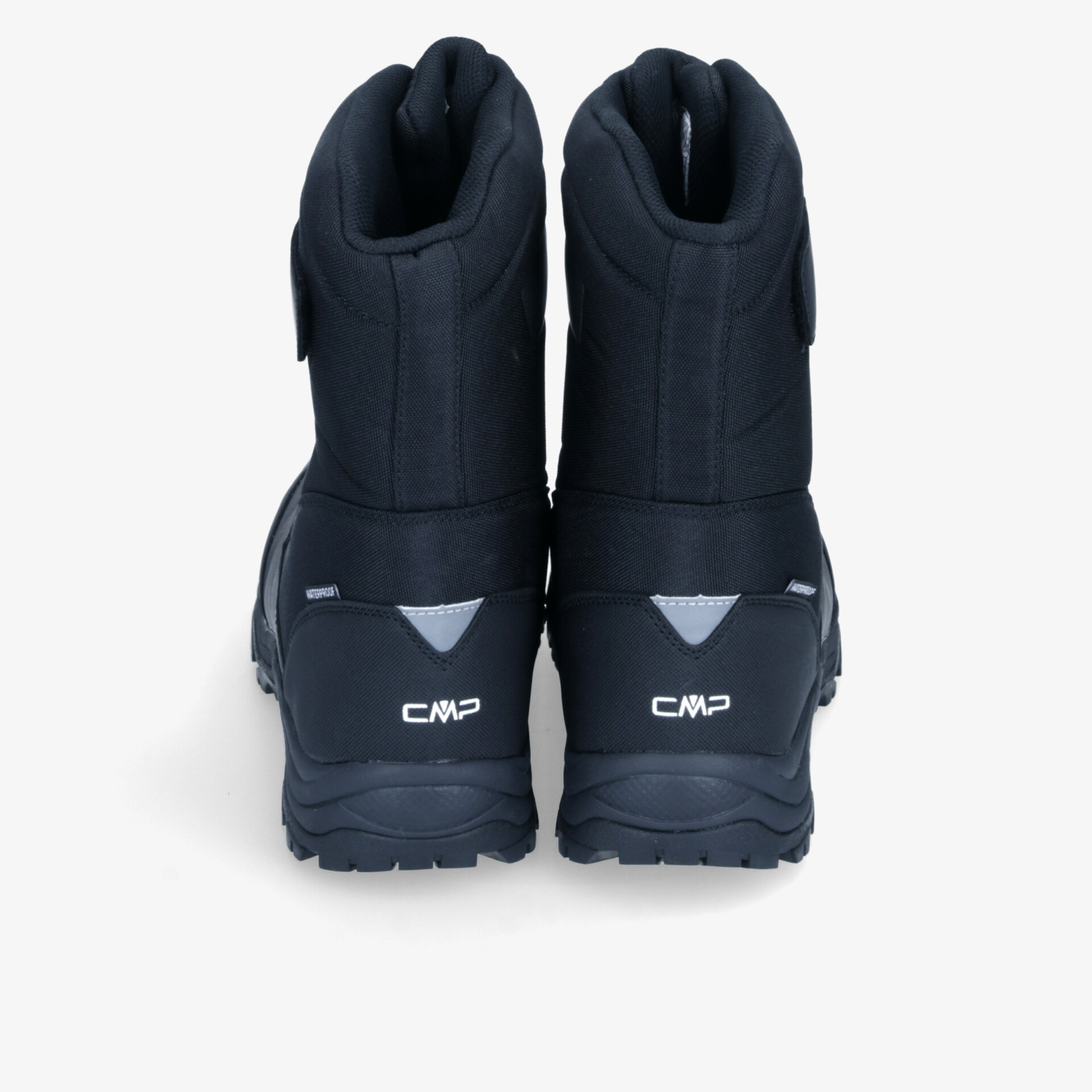 Robuste schwarze Winterstiefel mit warmem Innenfutter und rutschfester Sohle, ideal für kalte und nasse Bedingungen