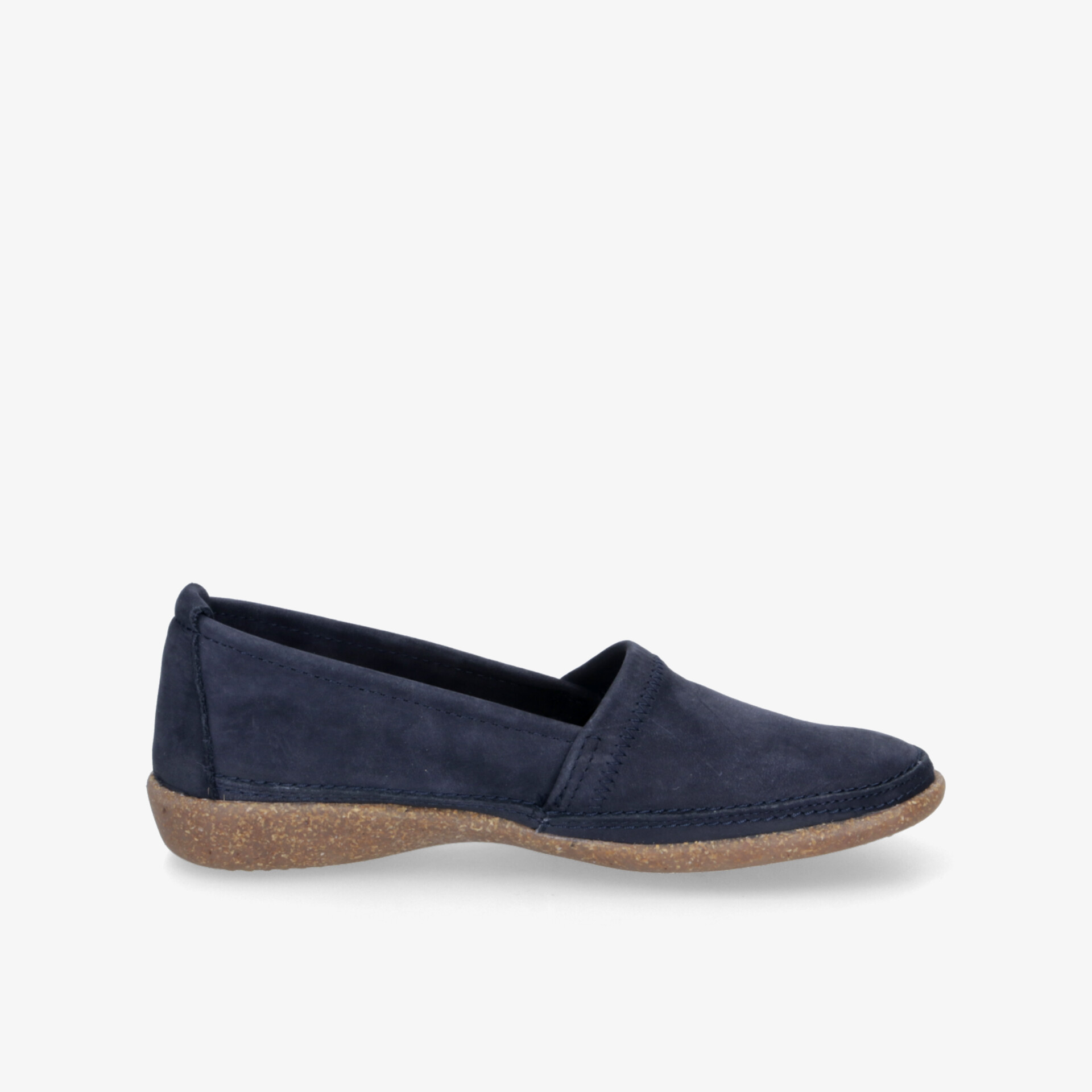 Blauer sportlicher Slipper mit flexiblem Sohlenprofil und bequemem Schnitt, ideal für Alltag und Komfort.