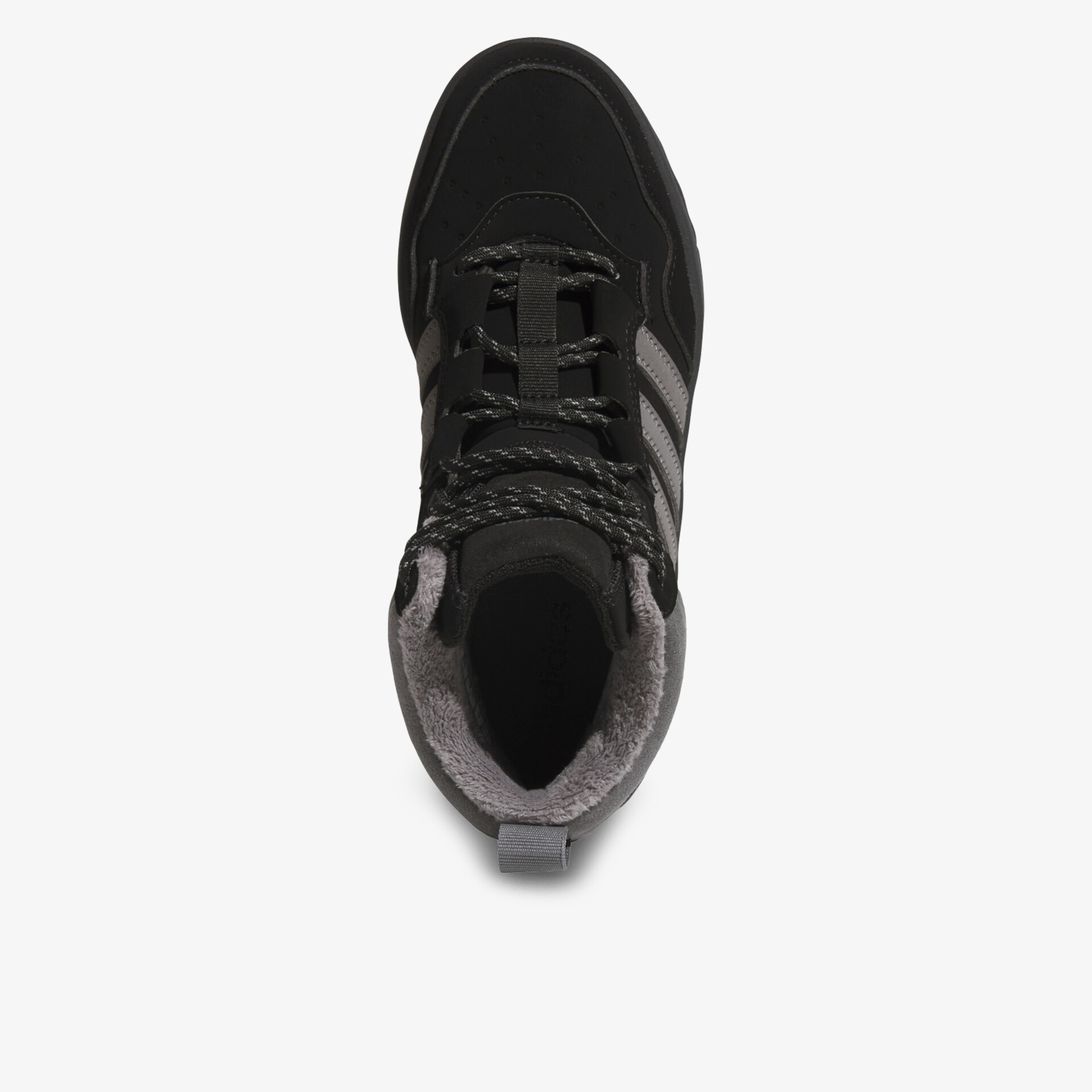 Schwarzer sportlicher Schuh mit Schnürsenkeln, atmungsaktiv und leicht, bequemer Komfort