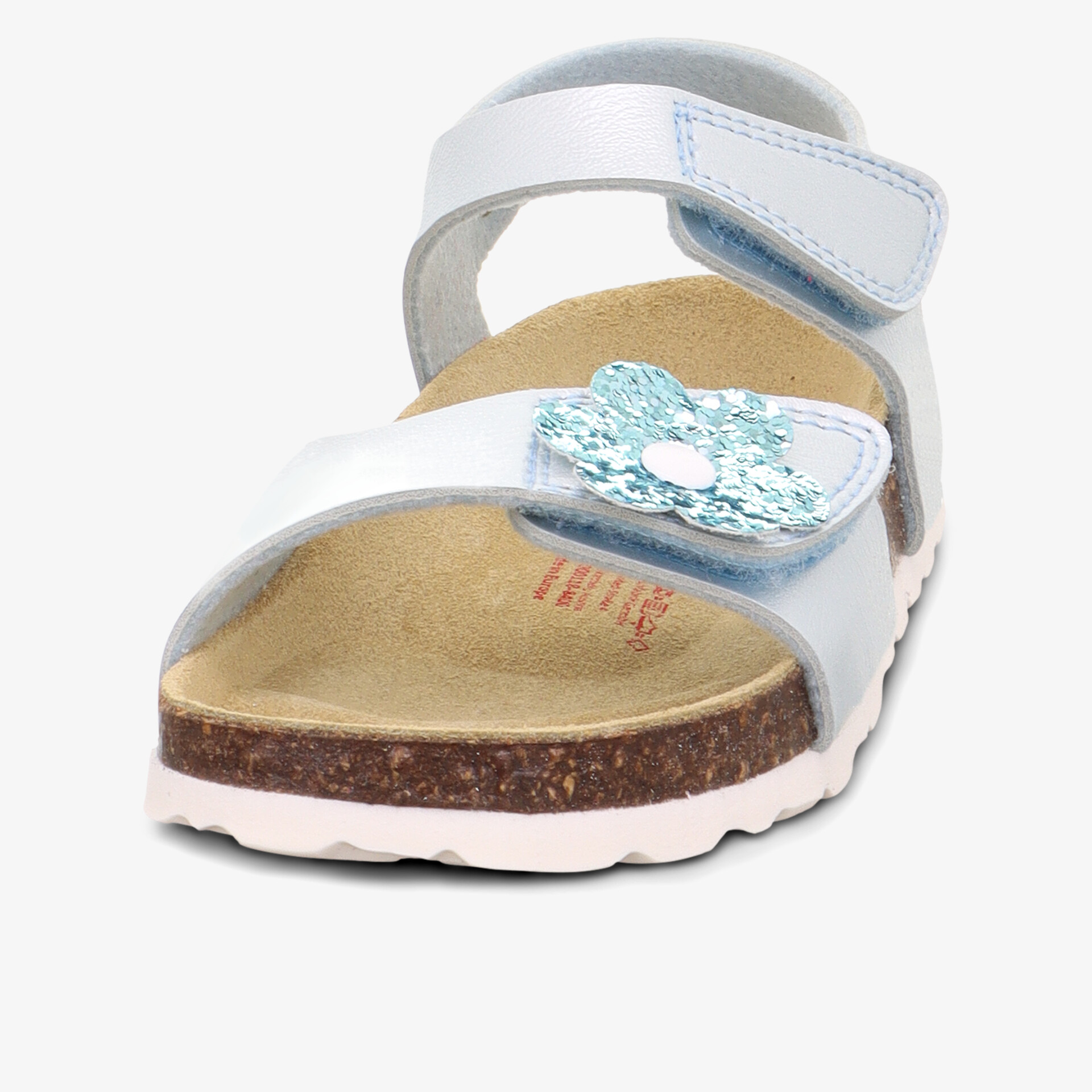 Bequeme Sandale mit verstellbarem Klettverschluss und weichem Fußbett, stilvoll und ideal für warme Tage