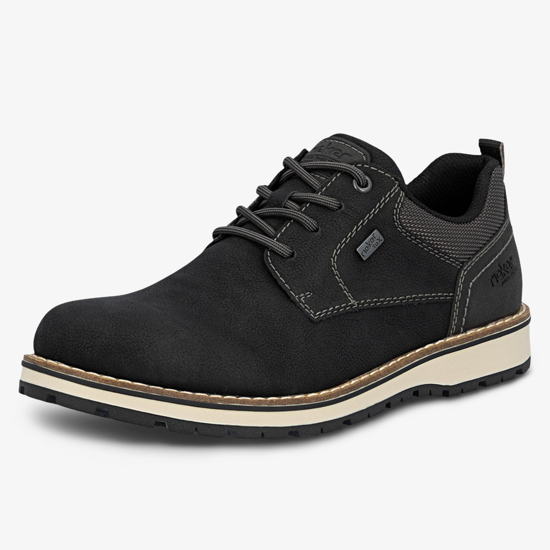 Schwarzer Schnürschuh mit komfortablem Sitz und robustem eleganten Design für vielseitigen Gebrauch