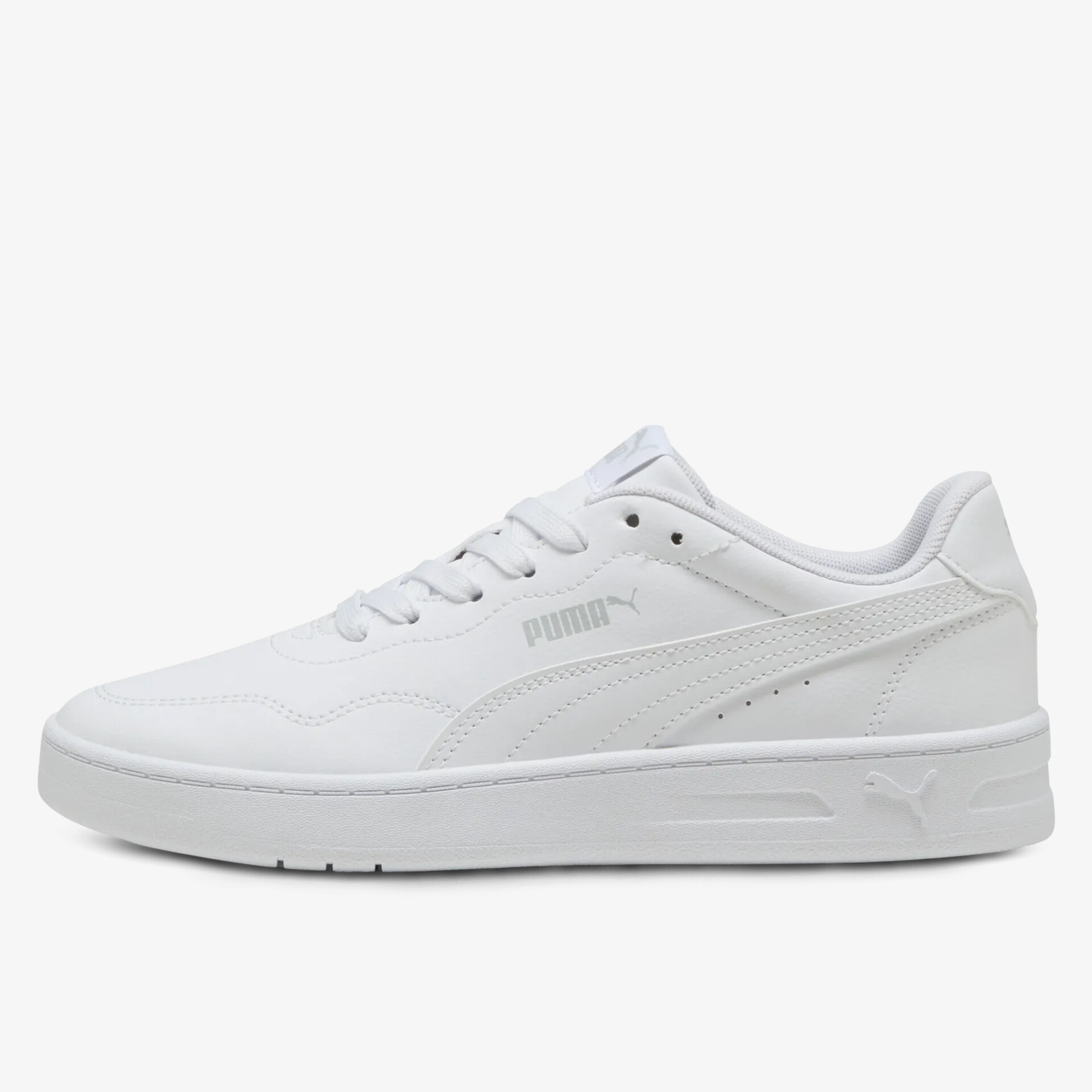 Moderner weißer Sneaker mit leichtem Design und atmungsaktivem Material für hohen Tragekomfort