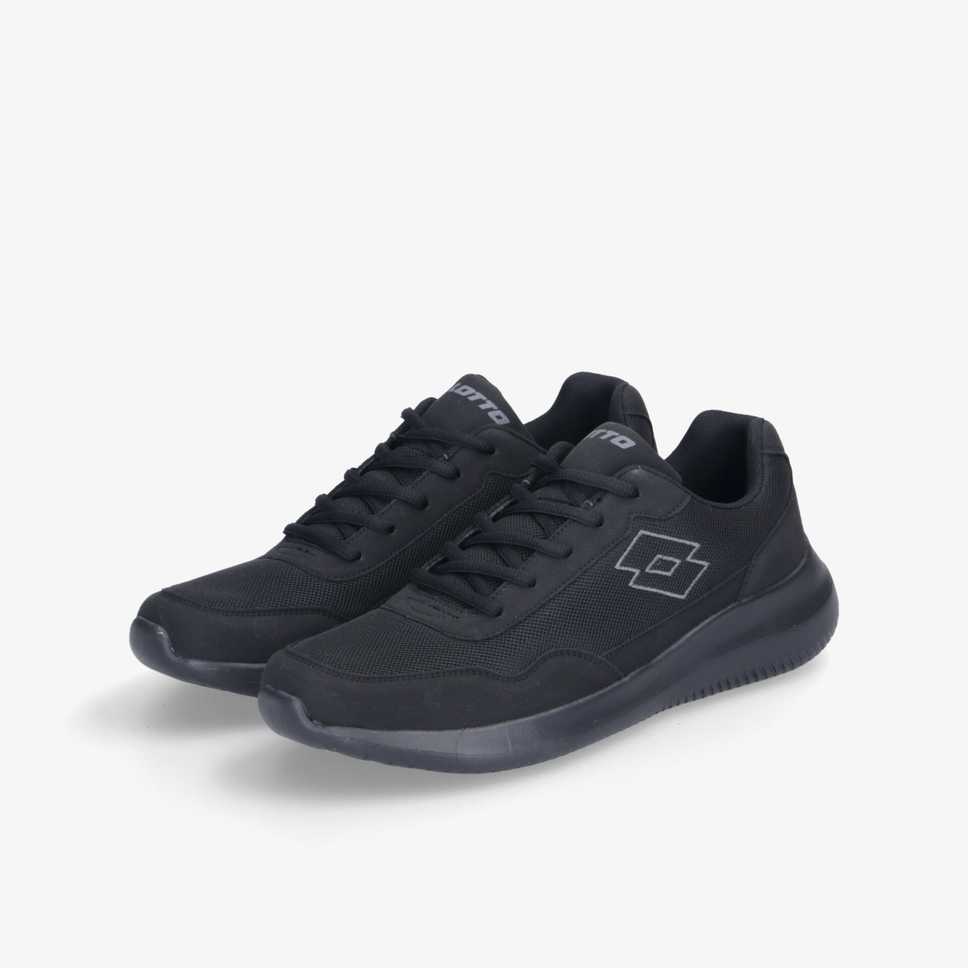 Schwarze leichte Laufschuhe als Paar mit atmungsaktivem Material und rutschfester, flexibler, gedämpfter Sohle