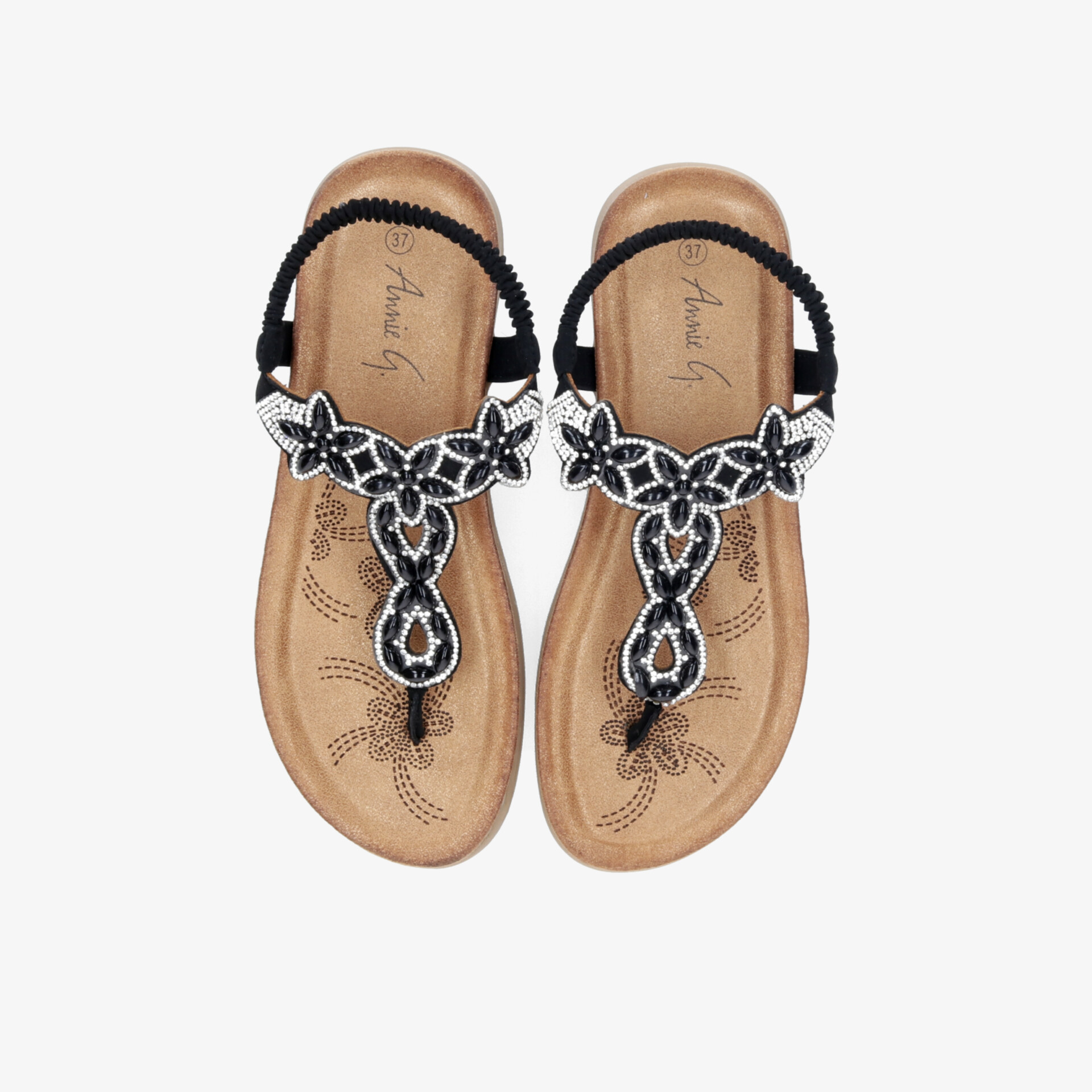 Modische Sandalen mit bequemer Innensohle und eleganter Perlenverzierung, ideal für sommerlichen Komfort