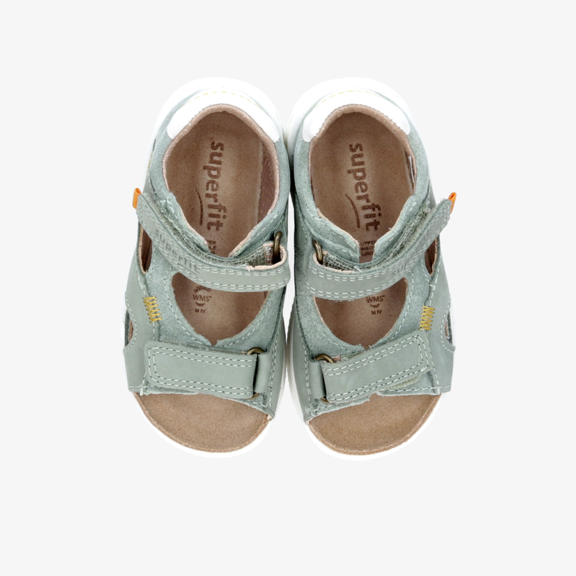 Kindersandalen in Mint mit verstellbaren Riemen und weichem Fußbett für hohen Tragekomfort