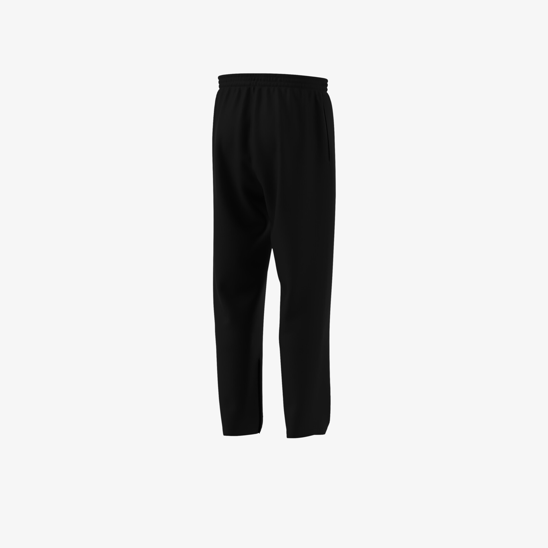 Schwarze Hose mit elastischem Bund und bequemem, geradem Schnitt für vielseitigen Alltag