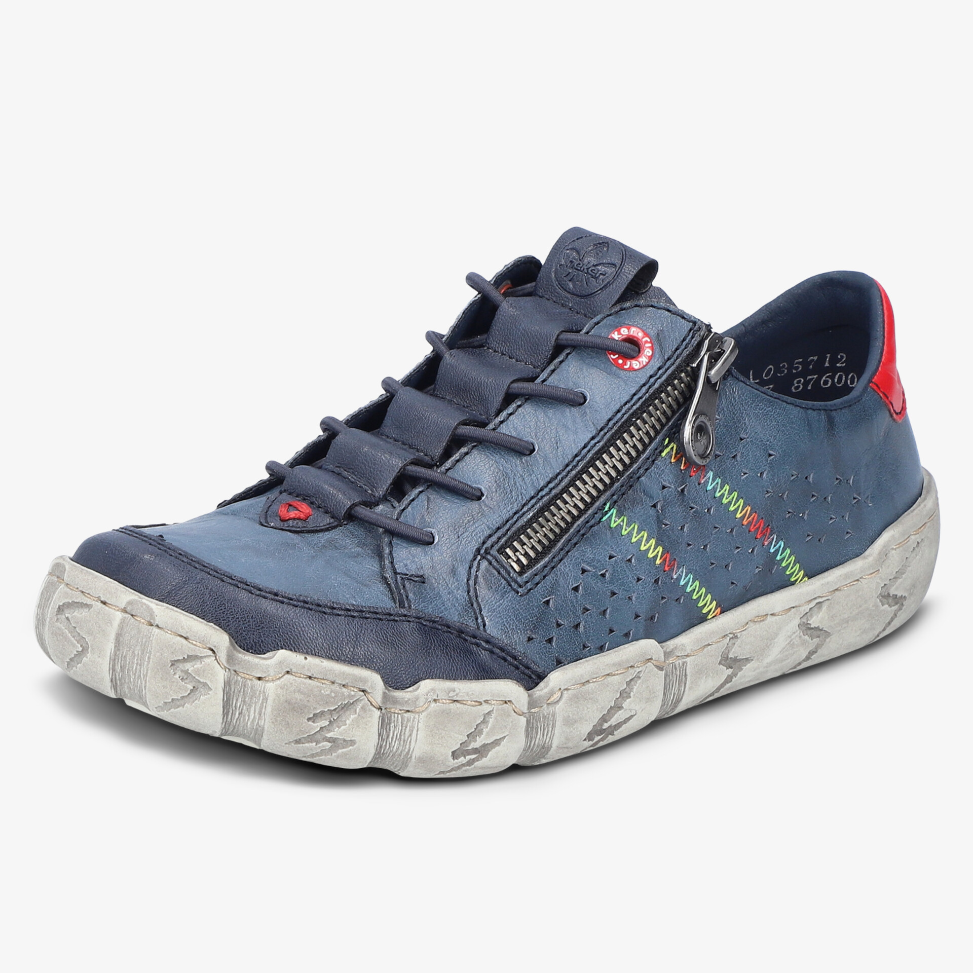 Lässiger und komfortabler Schuh mit robustem Reißverschluss, gepolstertem Schaft und rutschfester Sohle