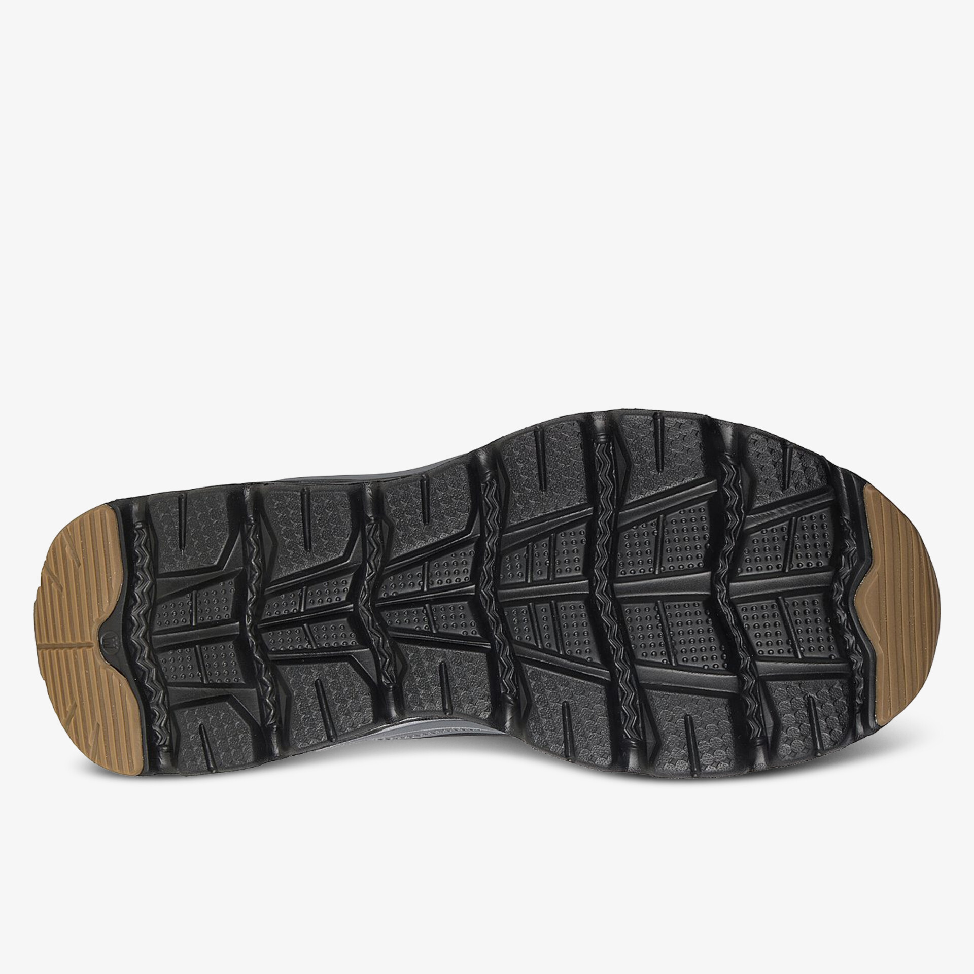 Detailansicht der robusten, rutschfesten Laufsohle mit leistungsstarkem Profil für sicheren Halt
