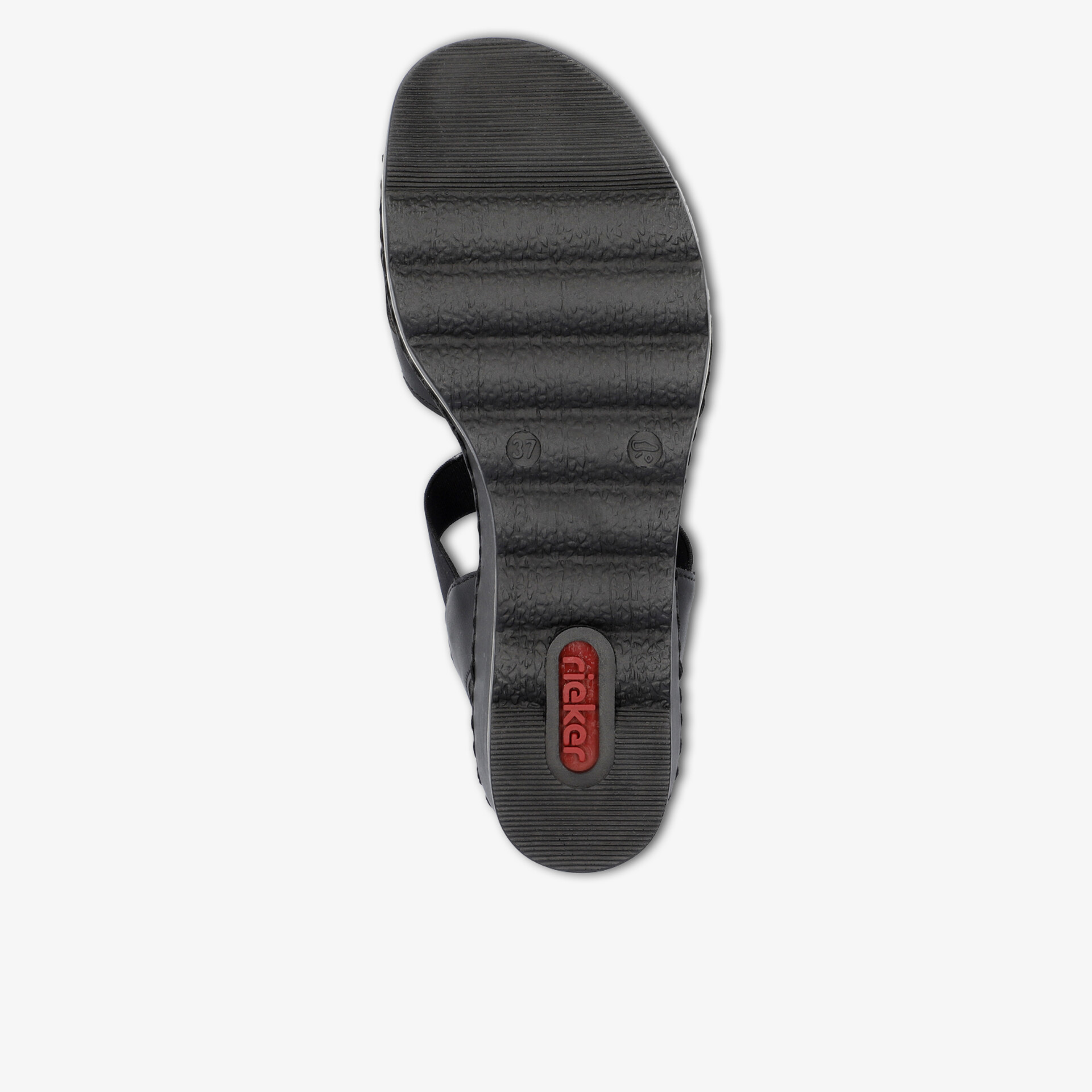 Profilierte, rutschfeste und langlebige Schuhsohle für sicheren Halt und optimalen Tragekomfort