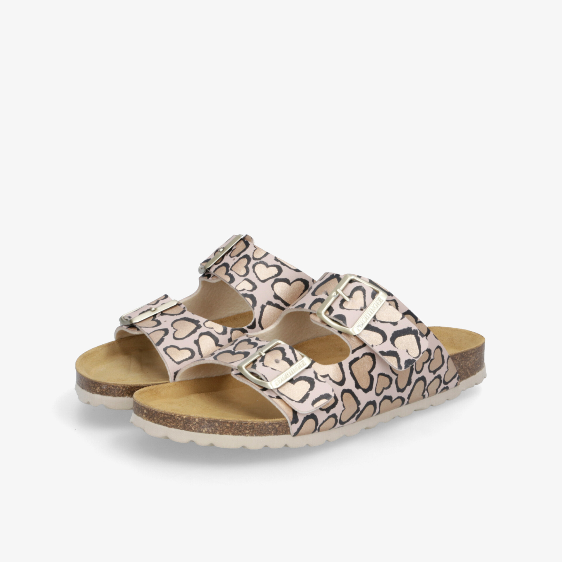 Bequeme Sandalen mit verstellbaren Riemen und attraktivem Herzmuster, ideal für sommerlichen Komfort