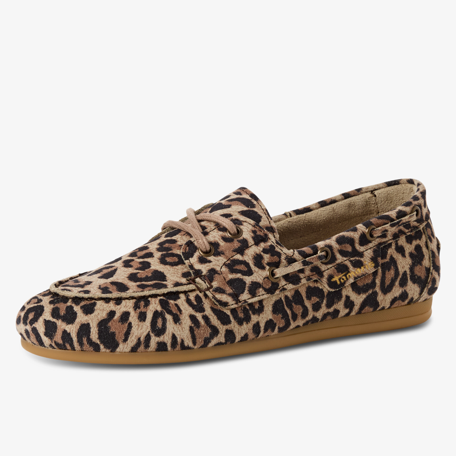 Eleganter Loafer mit modischem Leo-Print und komfortabler rutschfester Sohle für stilbewusste Auftritte
