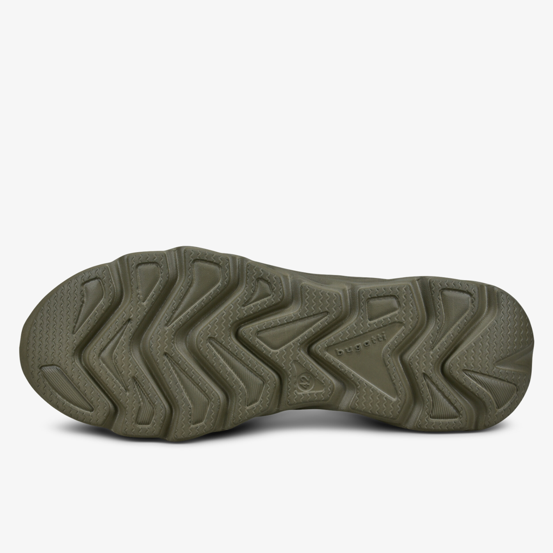 Robuste, rutschfeste Schuhsohle mit tiefem Profil für sicheren Halt und hohe Flexibilität bei jedem Schritt