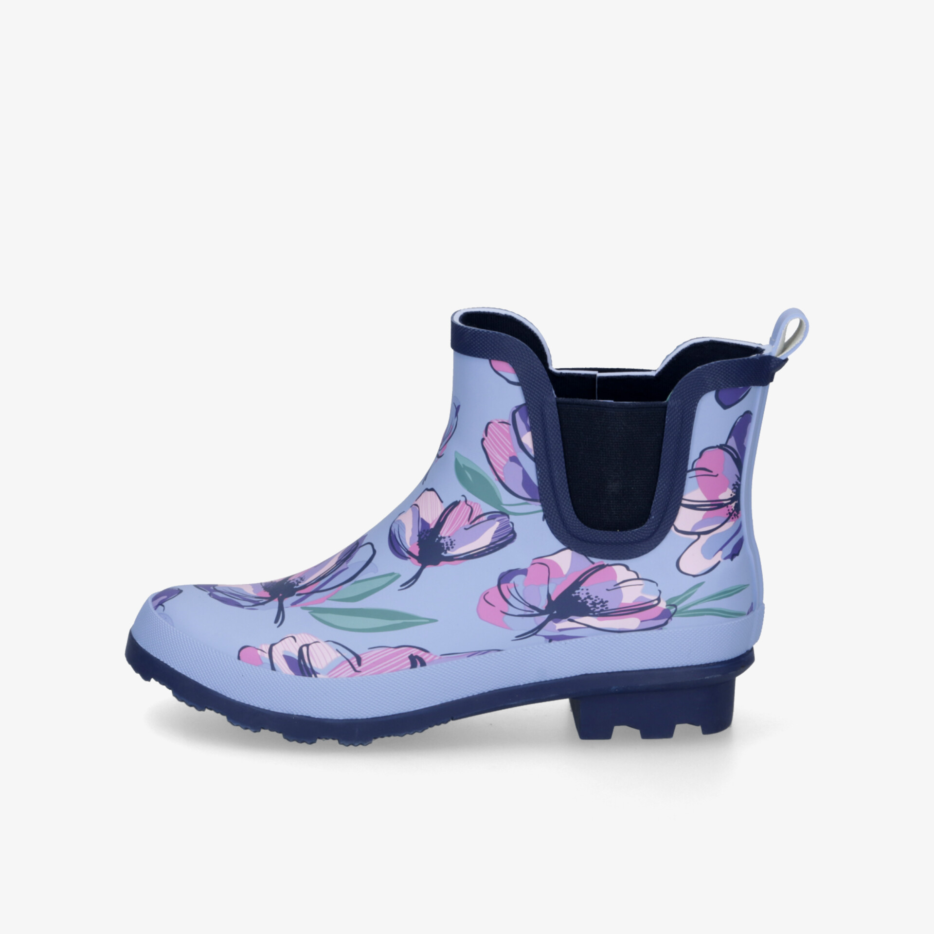 Wasserabweisender Regenstiefel mit floralem Design und rutschfester Profilsohle für Komfort und Stabilität